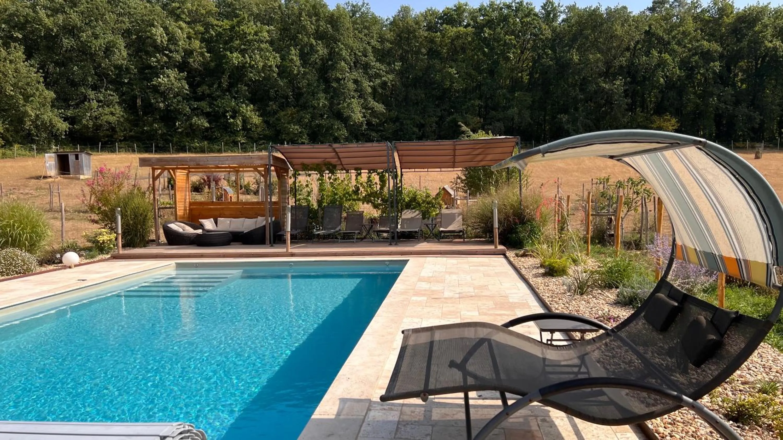 Natural landscape in Ferme des Petites Oreilles 4 étoiles