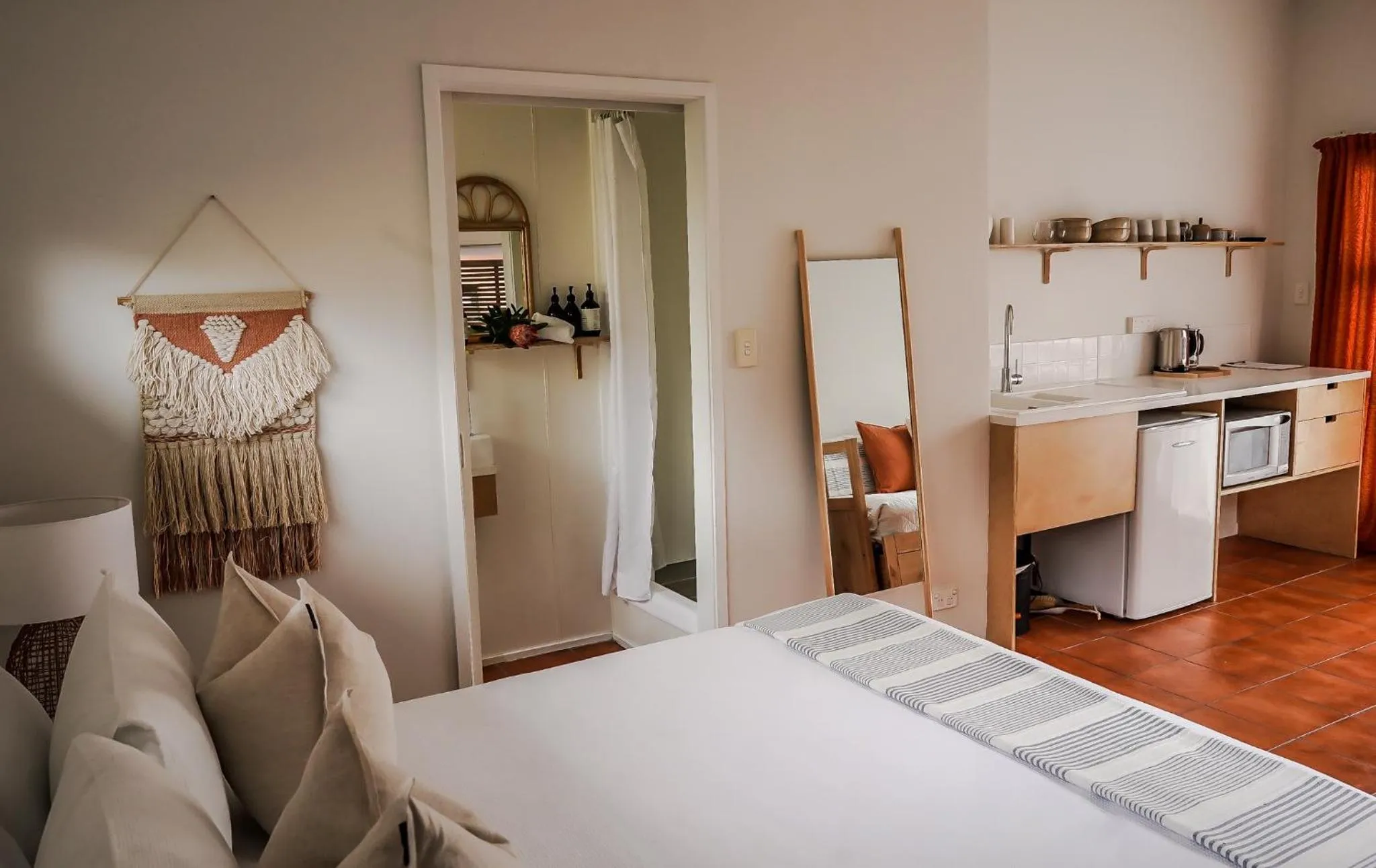 Bed in La Dolce Vita Whangamata