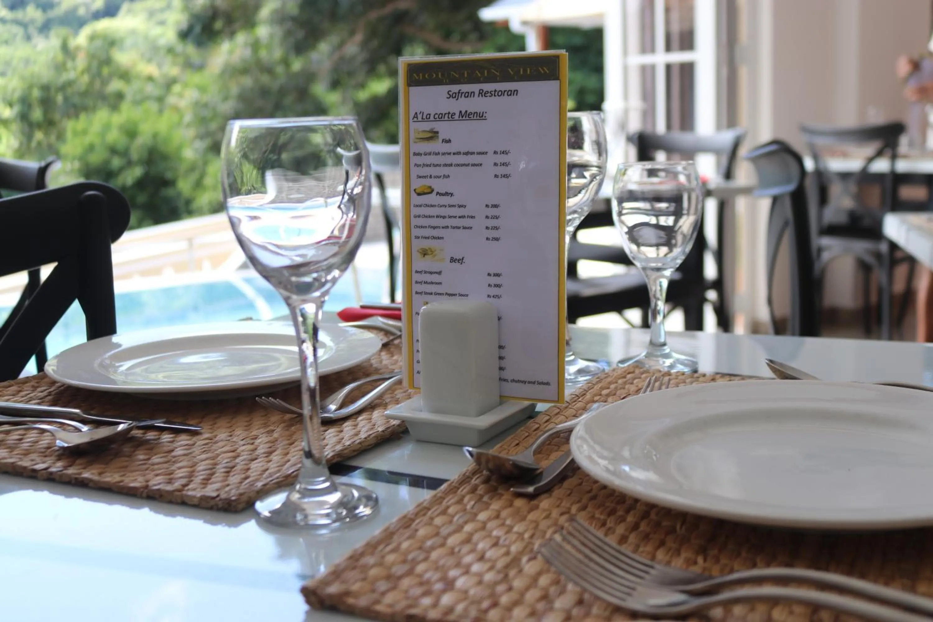 Restaurant/places to eat in Mountain View Hotel