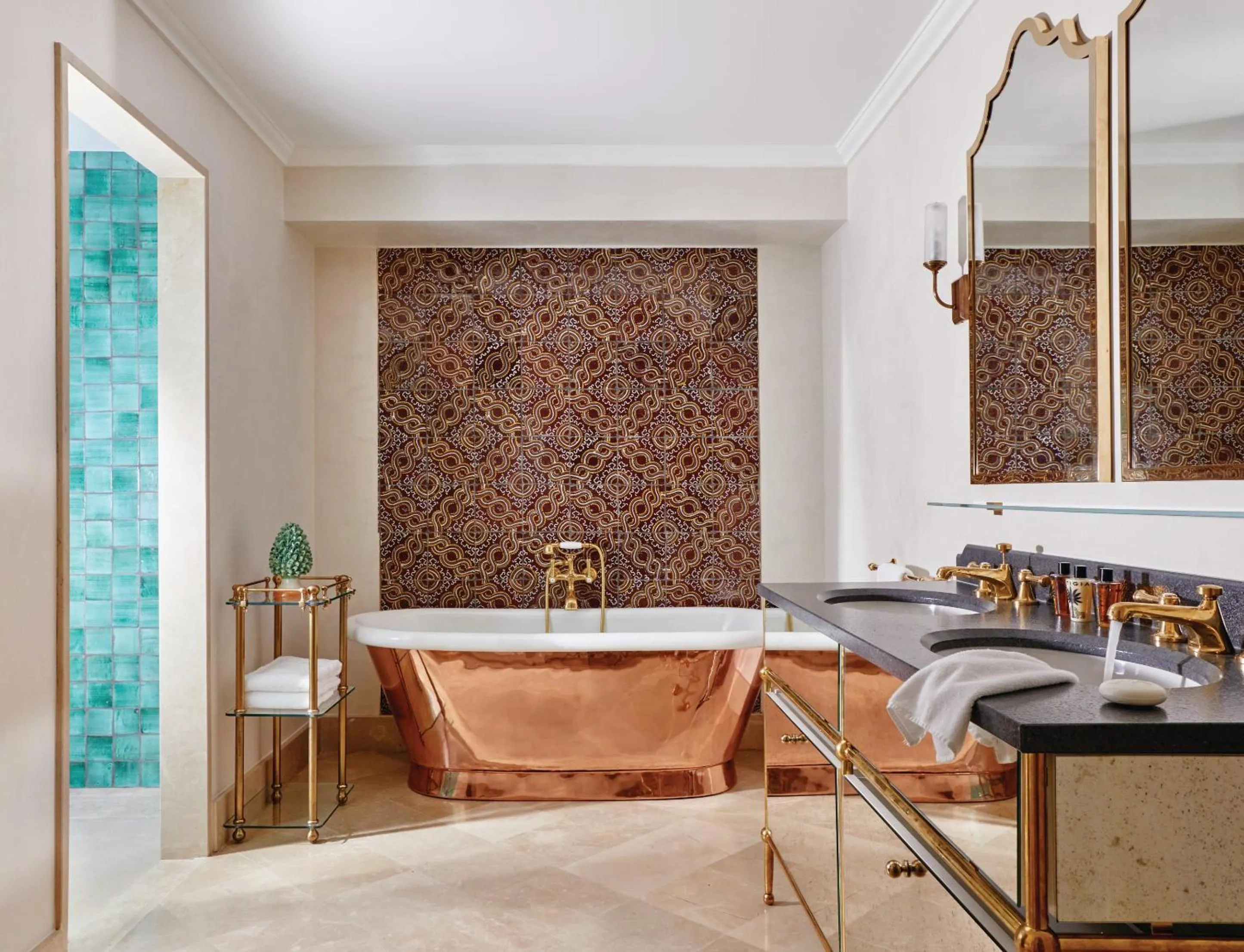 Bathroom in Villa Sant'Andrea, A Belmond Hotel, Taormina Mare