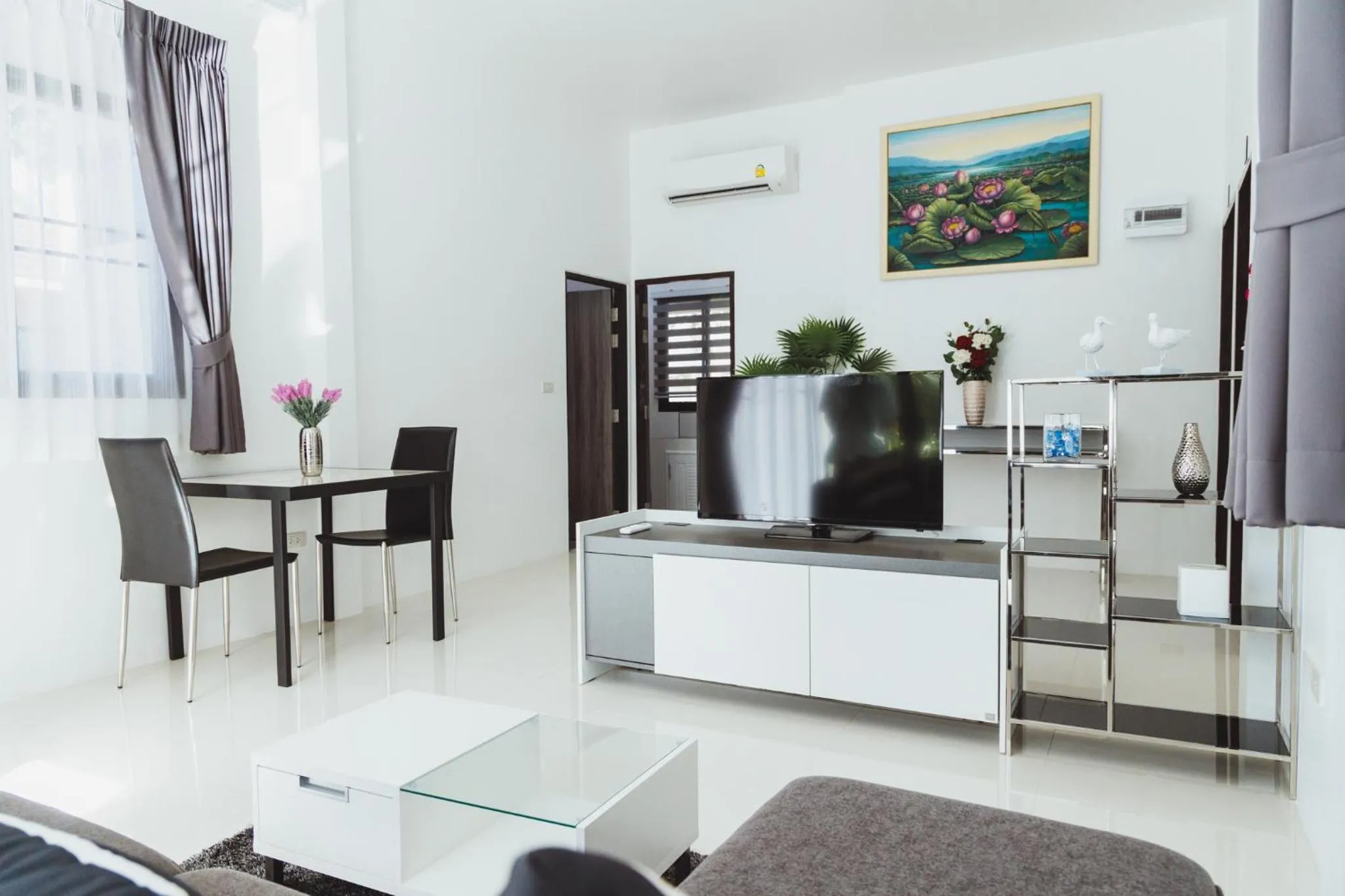 Living room in Baan Nern Khao Resort Pattaya