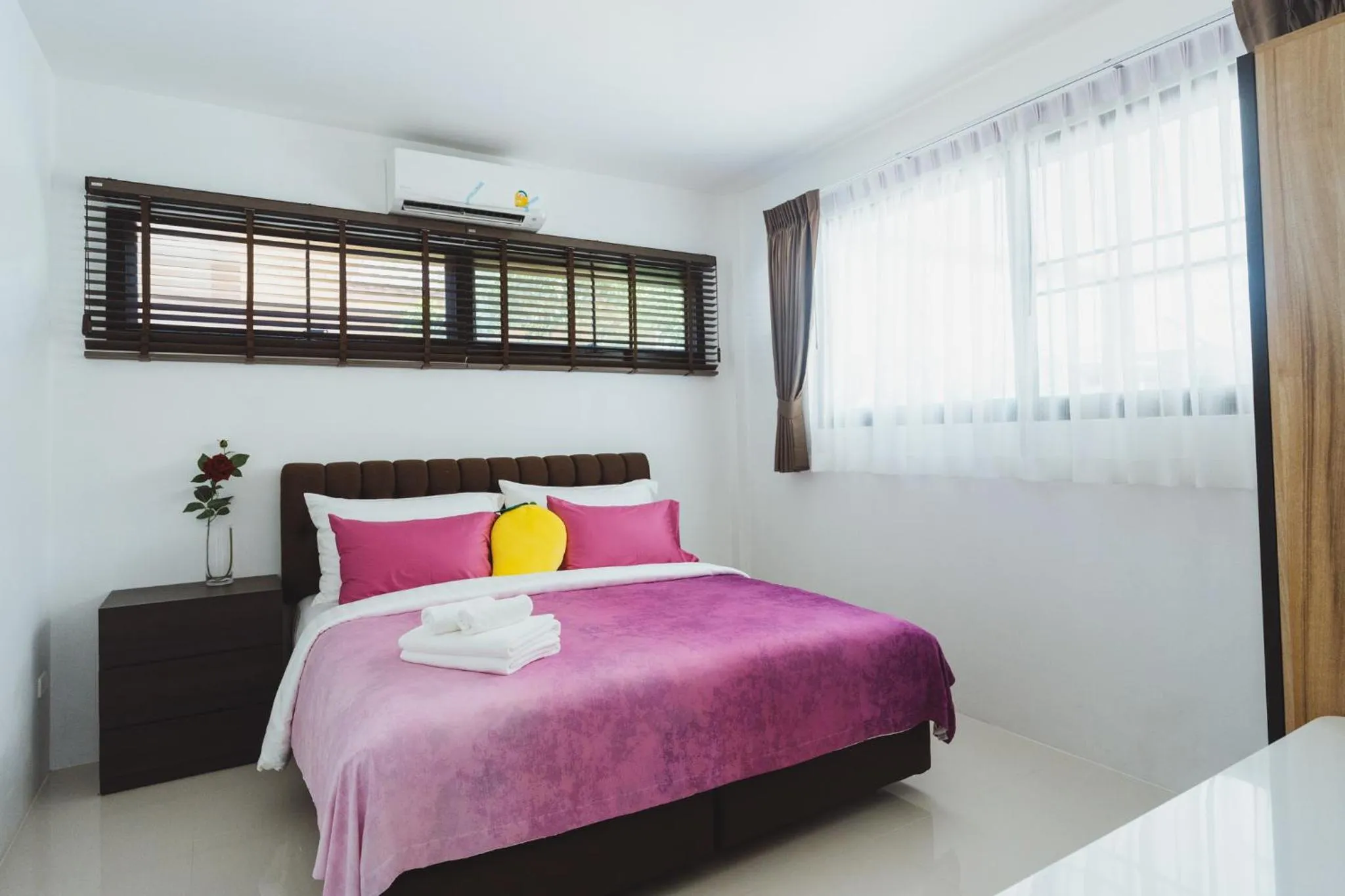 Bedroom, Bed in Baan Nern Khao Resort Pattaya