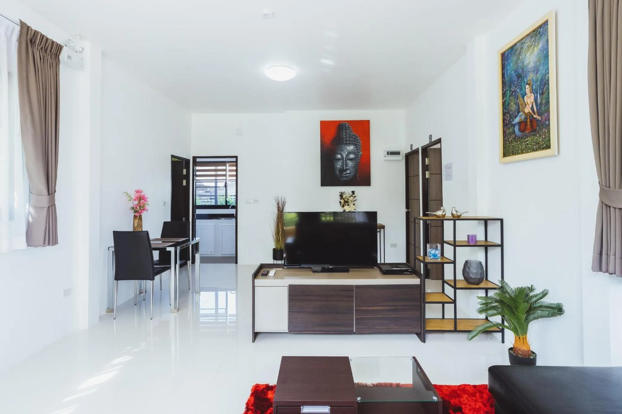 Living room in Baan Nern Khao Resort Pattaya