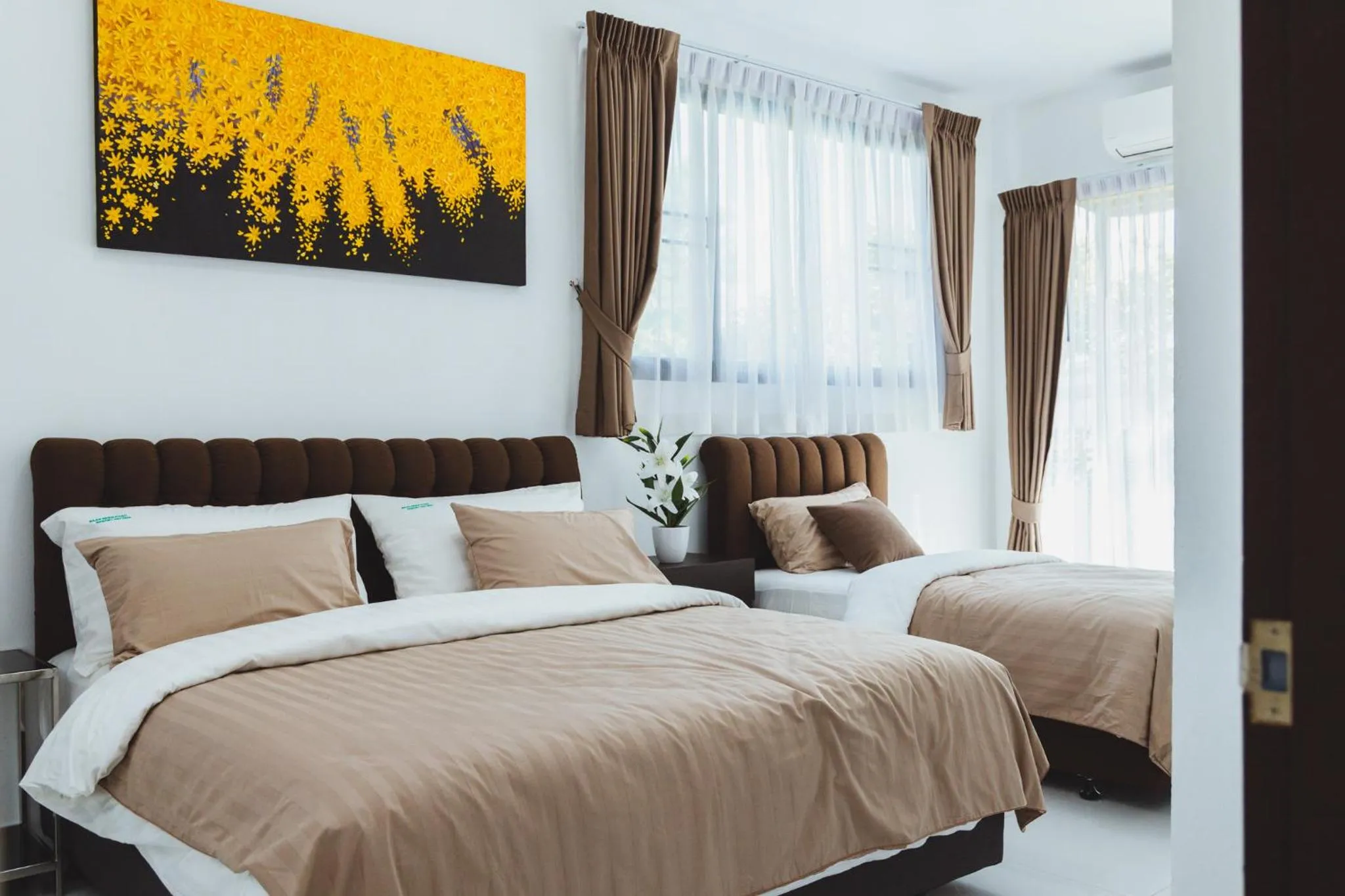 Bedroom, Bed in Baan Nern Khao Resort Pattaya