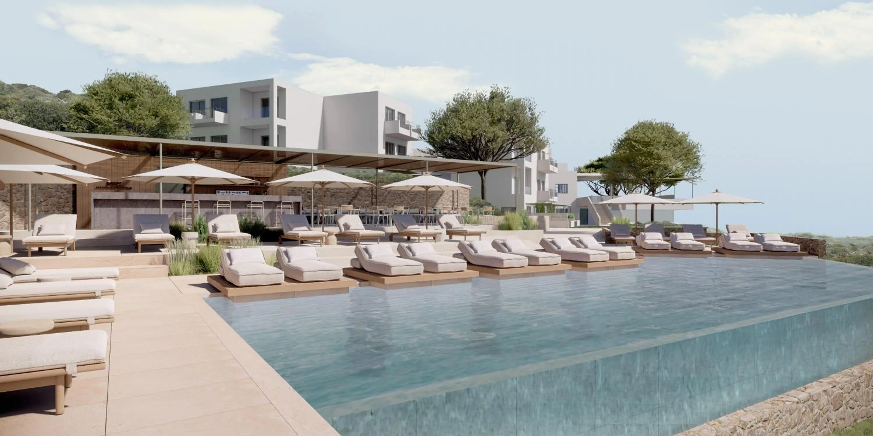 Pool view in Cavo Marelia