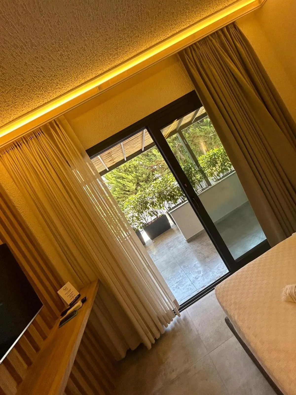 View (from property/room), Bed in Naz Liman Otel Bodrum