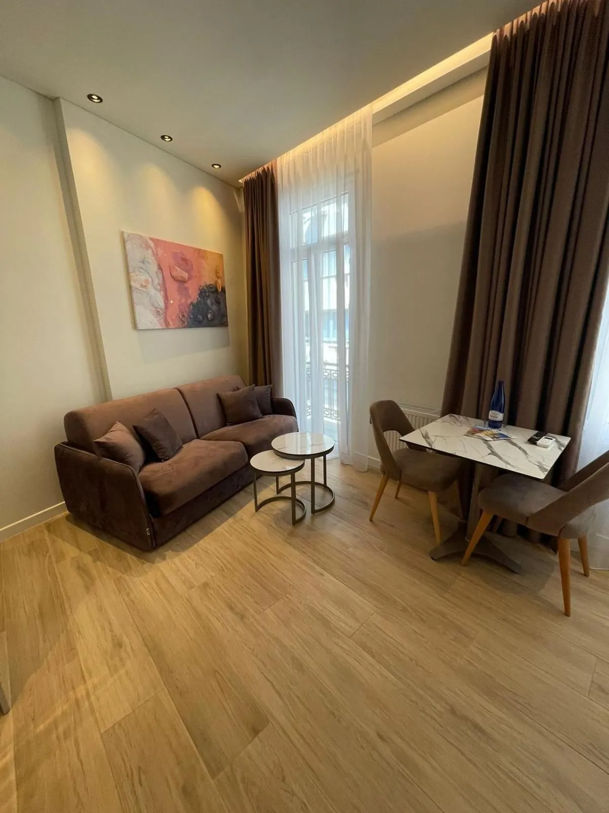 Living room in Paleo Suites