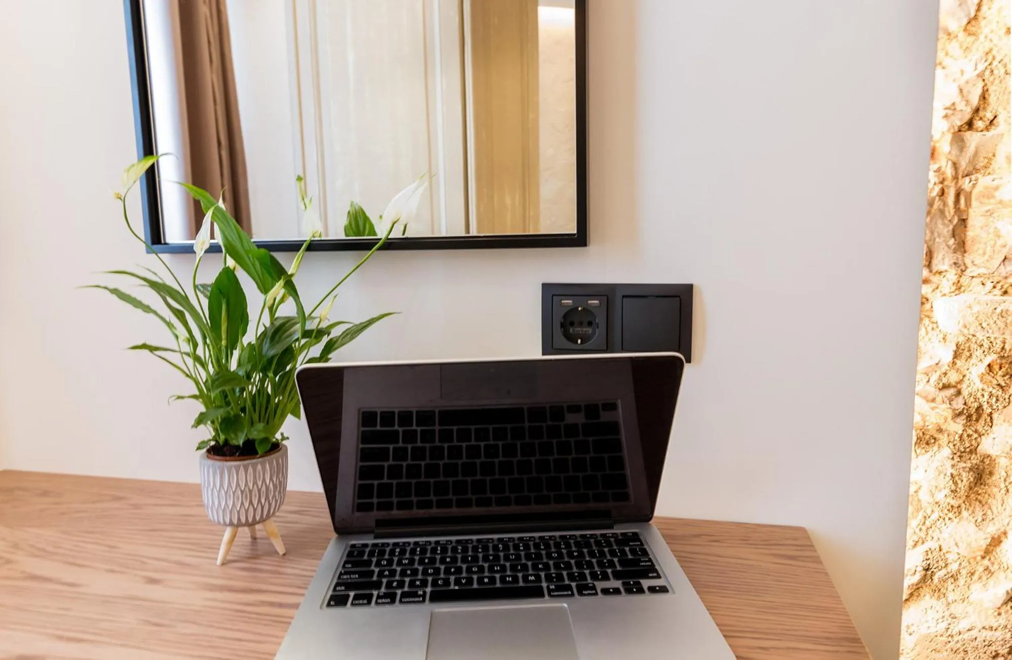 Bedroom in Paleo Suites