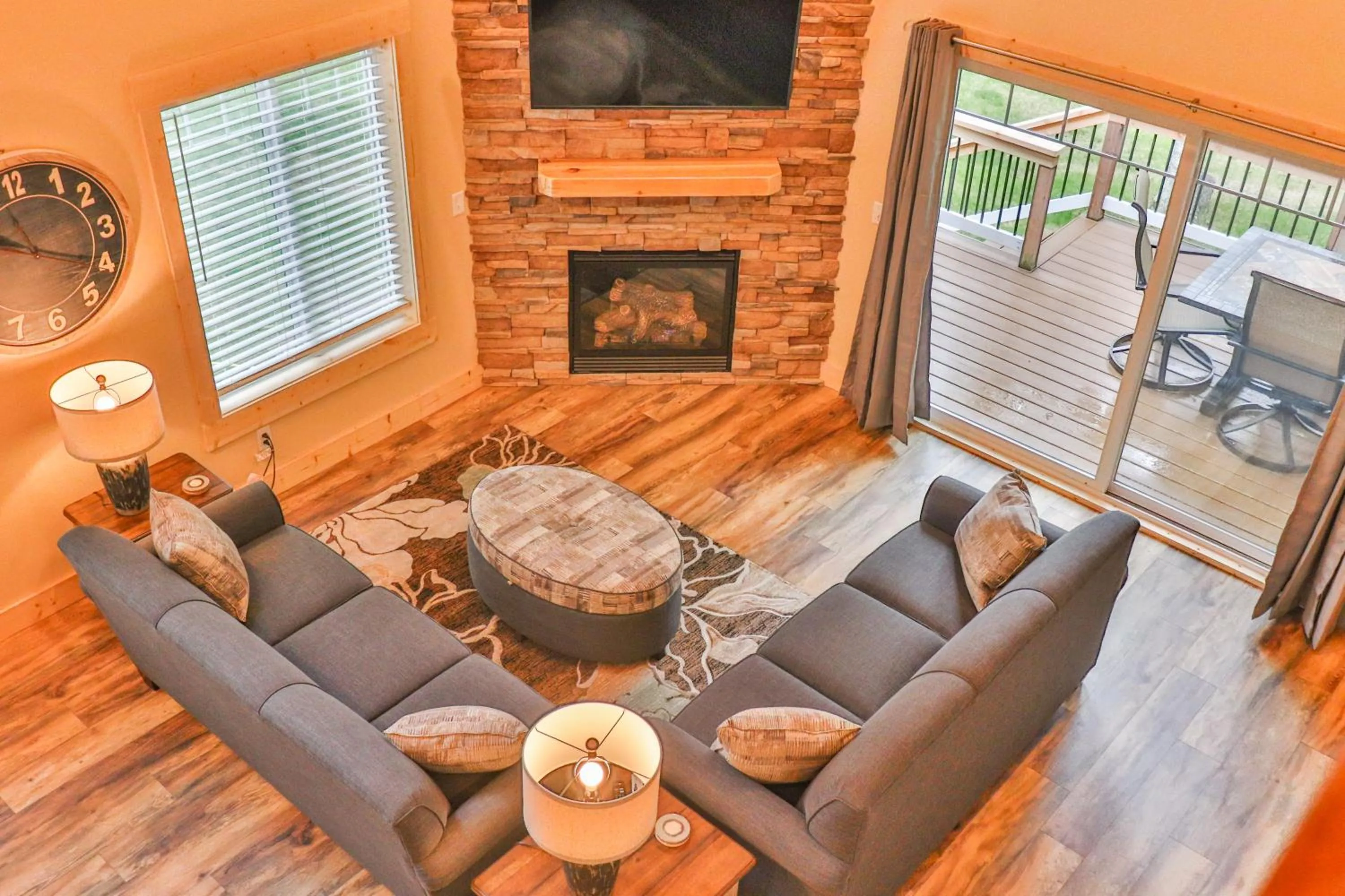 Living room in Lost Lake Lodge