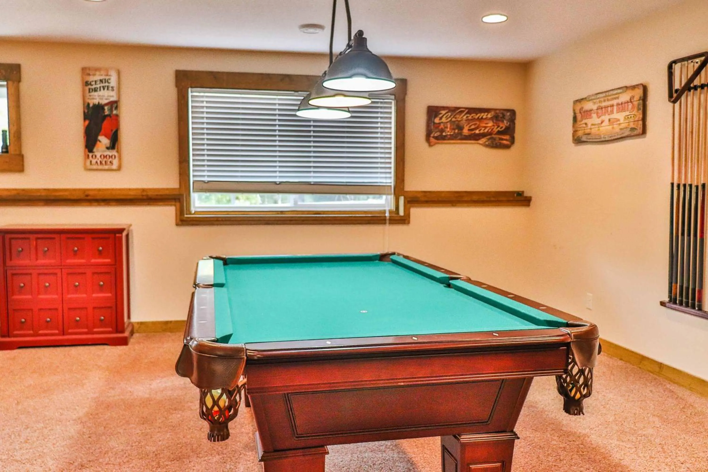 Game Room in Lost Lake Lodge