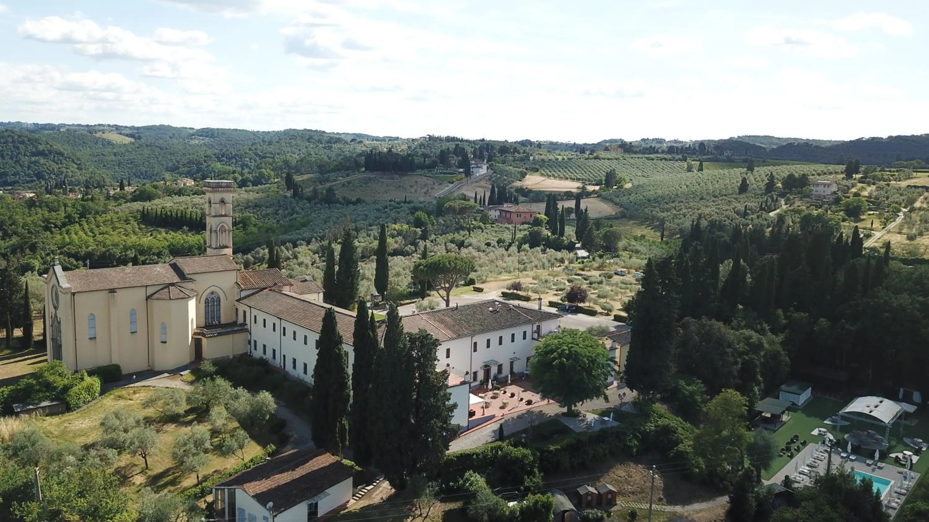 Bird's eye view in Villa Castiglione