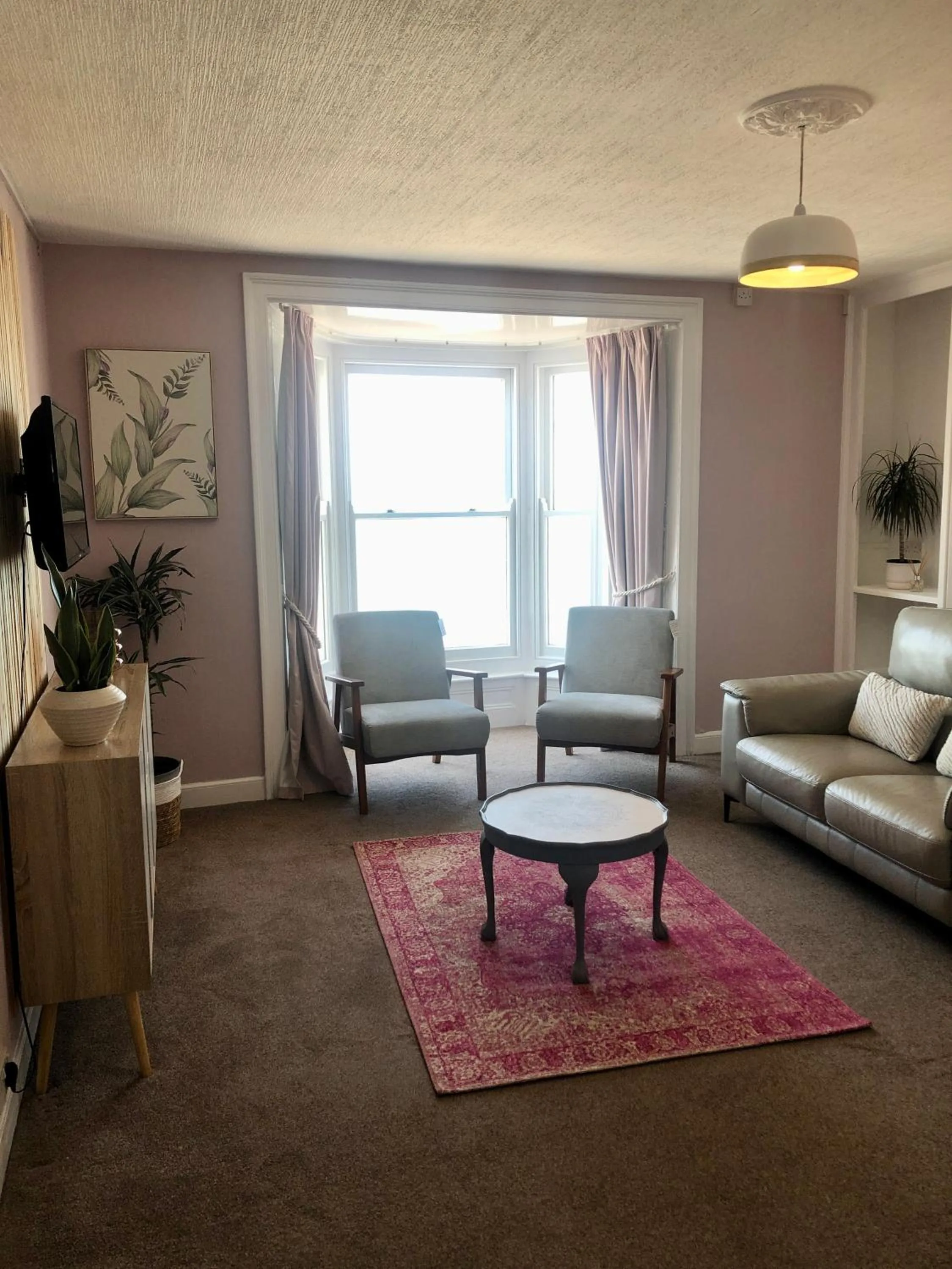 Seating area in Cranwell Court Apartments