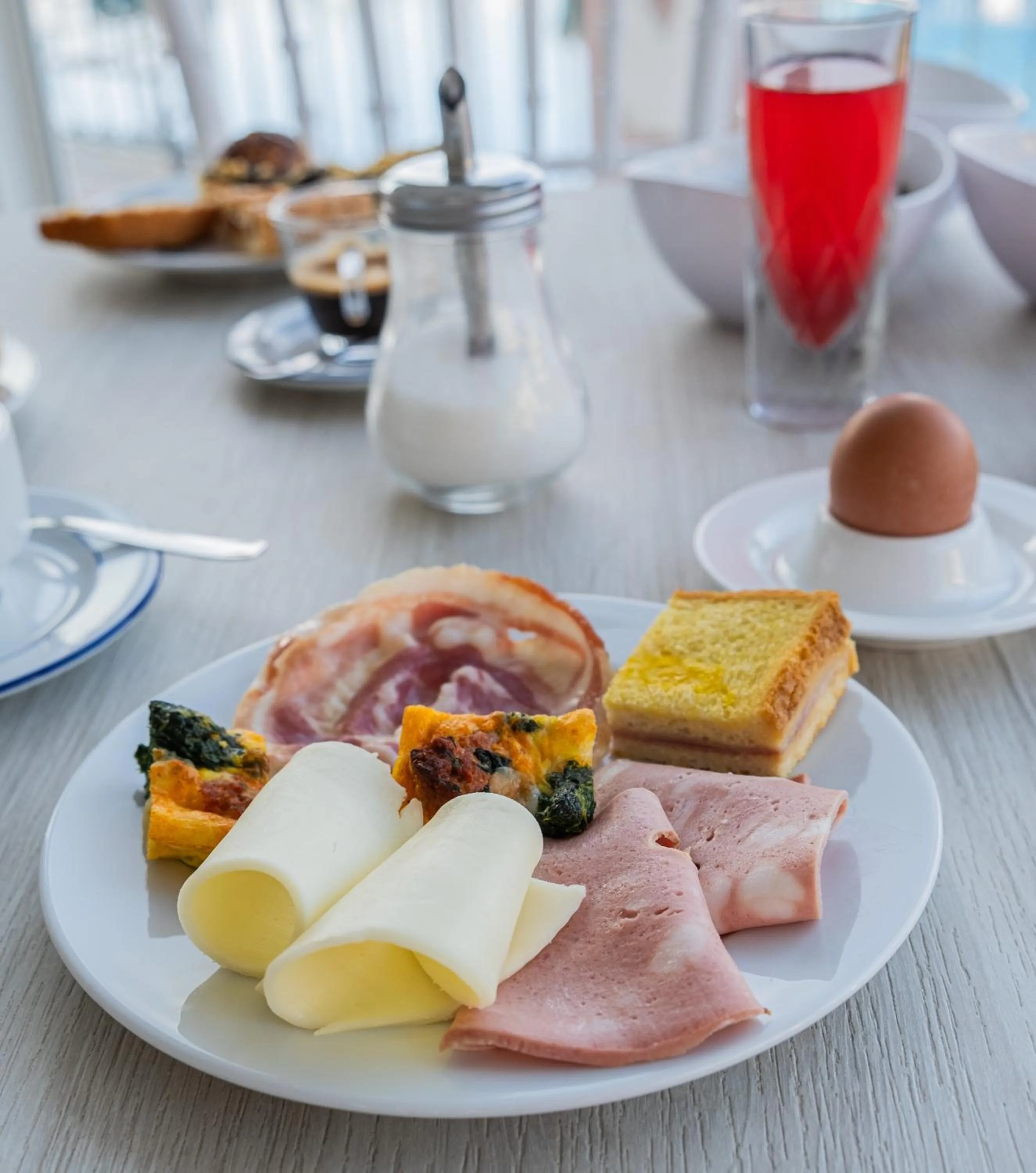 Continental breakfast in Hotel Ristorante Borgo La Tana