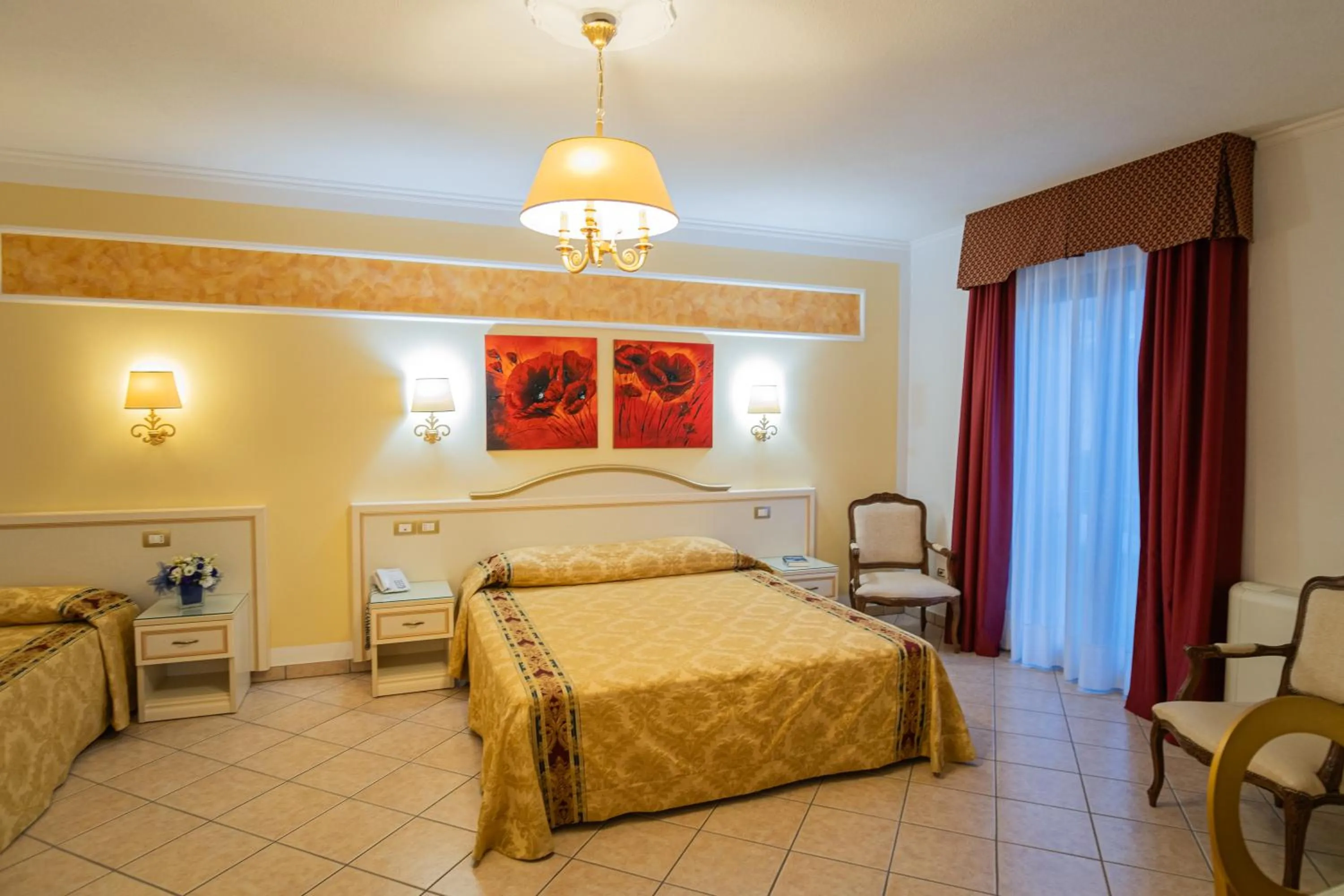 Photo of the whole room, Bed in Hotel Ristorante Borgo La Tana