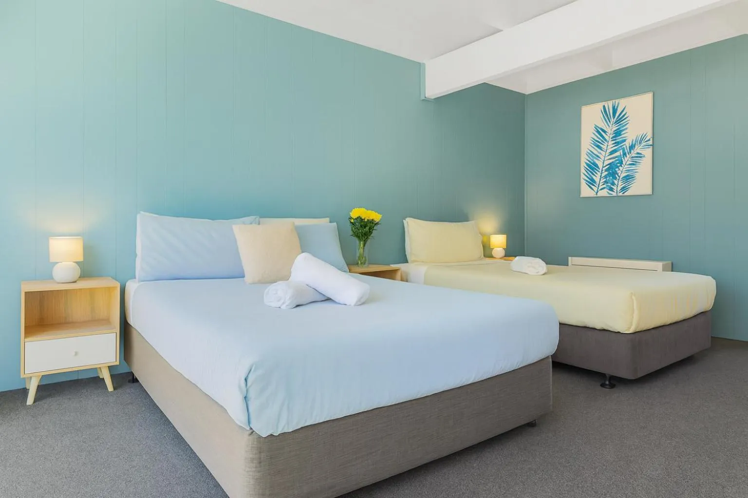 Bed in Coast Motel Eden