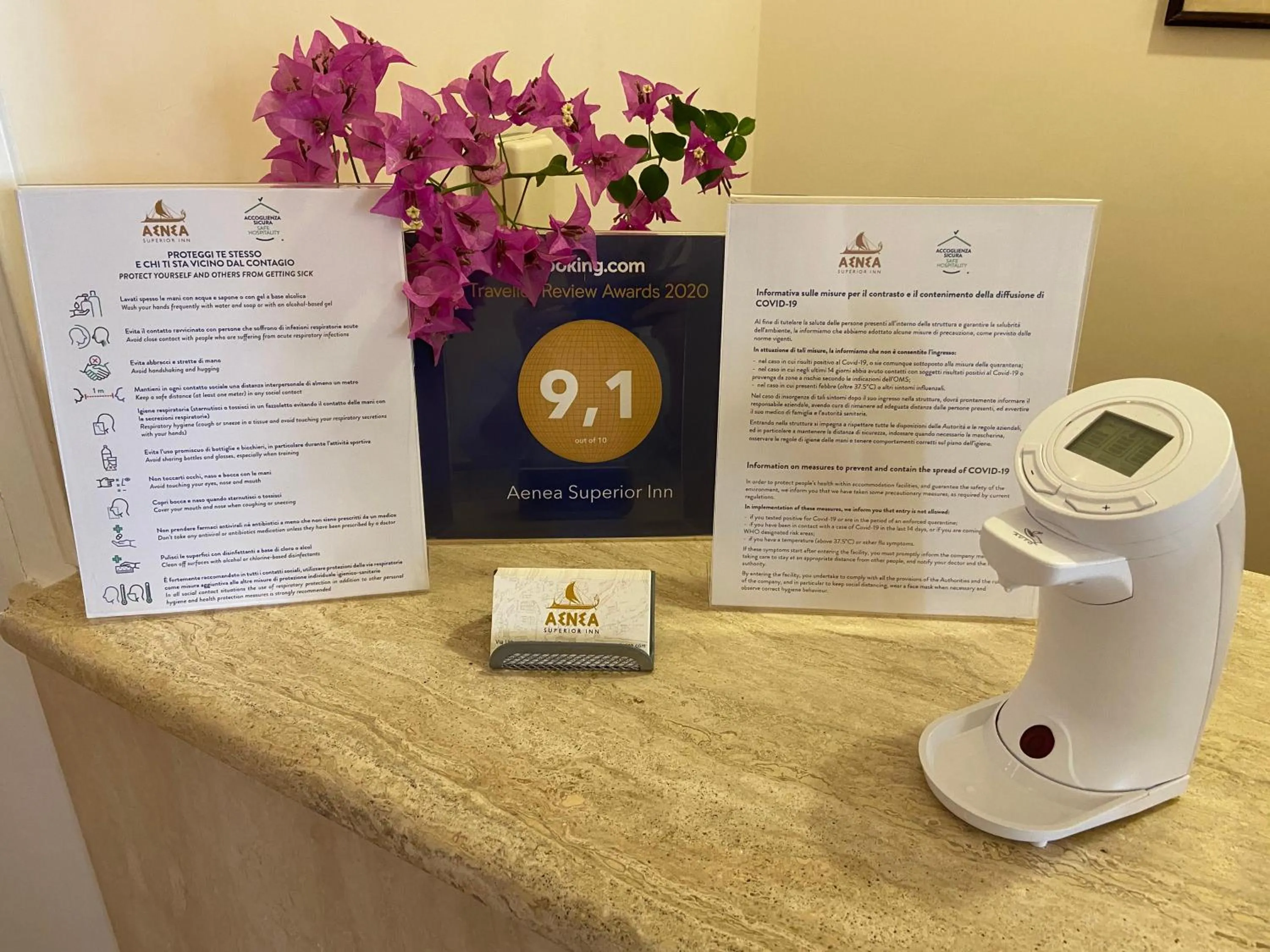 Lobby or reception in Aenea Inn