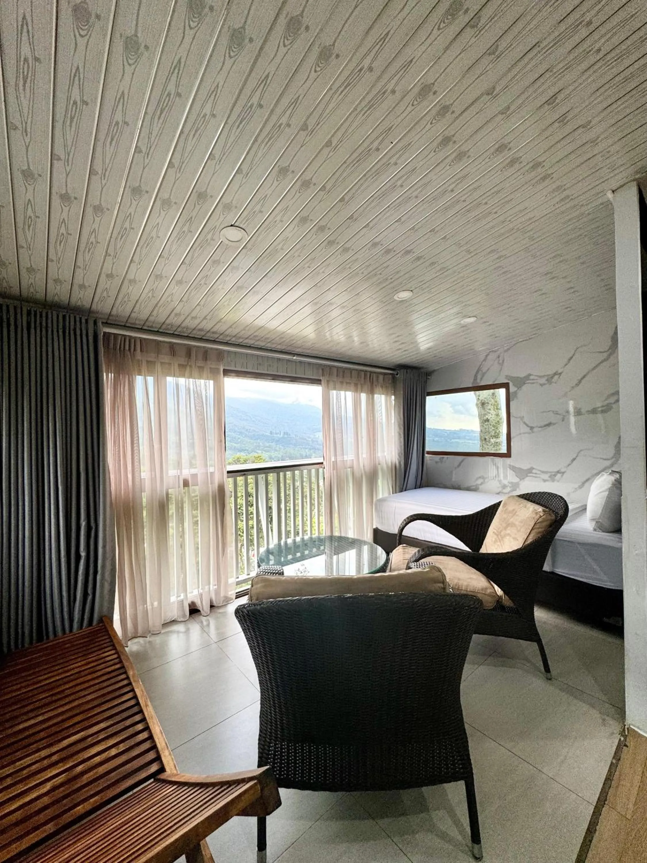 Bed in De Pointé Resort & Resto