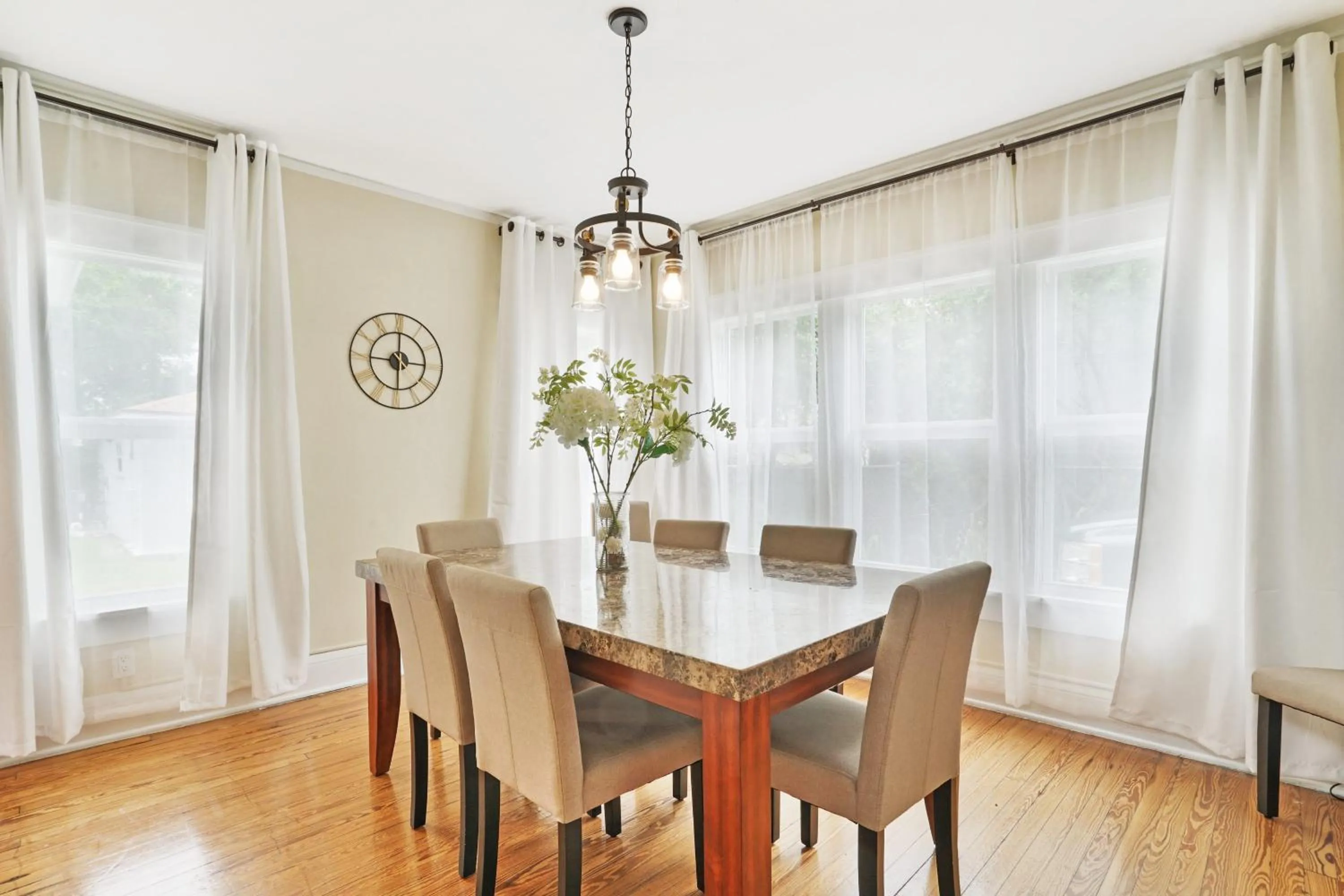 Dining area in Charming Historic Home and Cottage minutes from the Intracoastal and the Beach