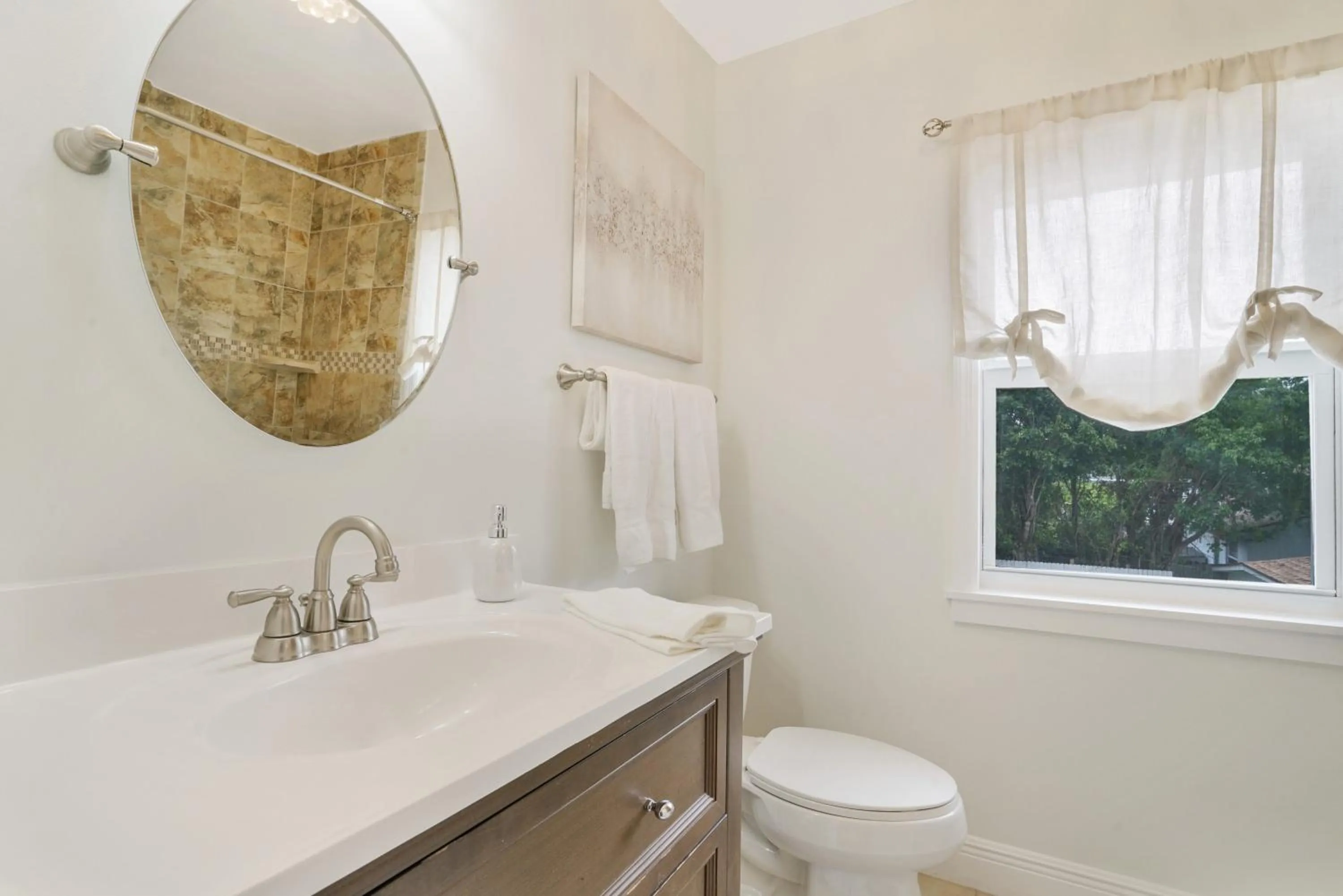 Bathroom in Charming Historic Home and Cottage minutes from the Intracoastal and the Beach