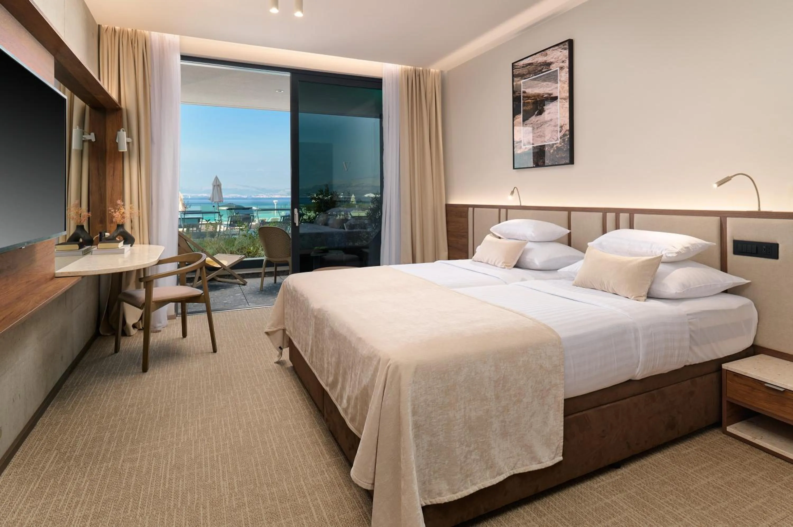 Bed in Grand Hotel View