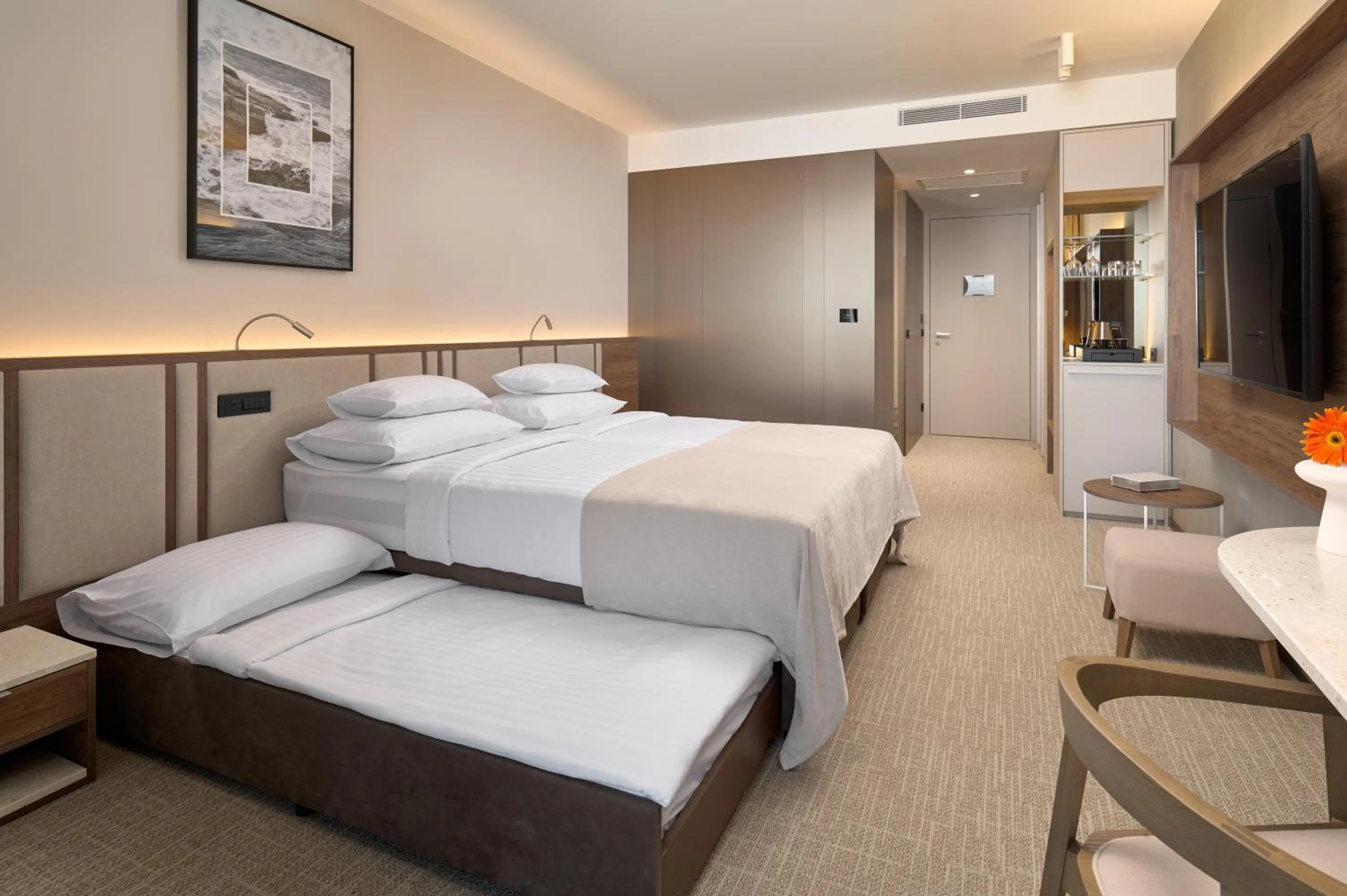 Bed in Grand Hotel View