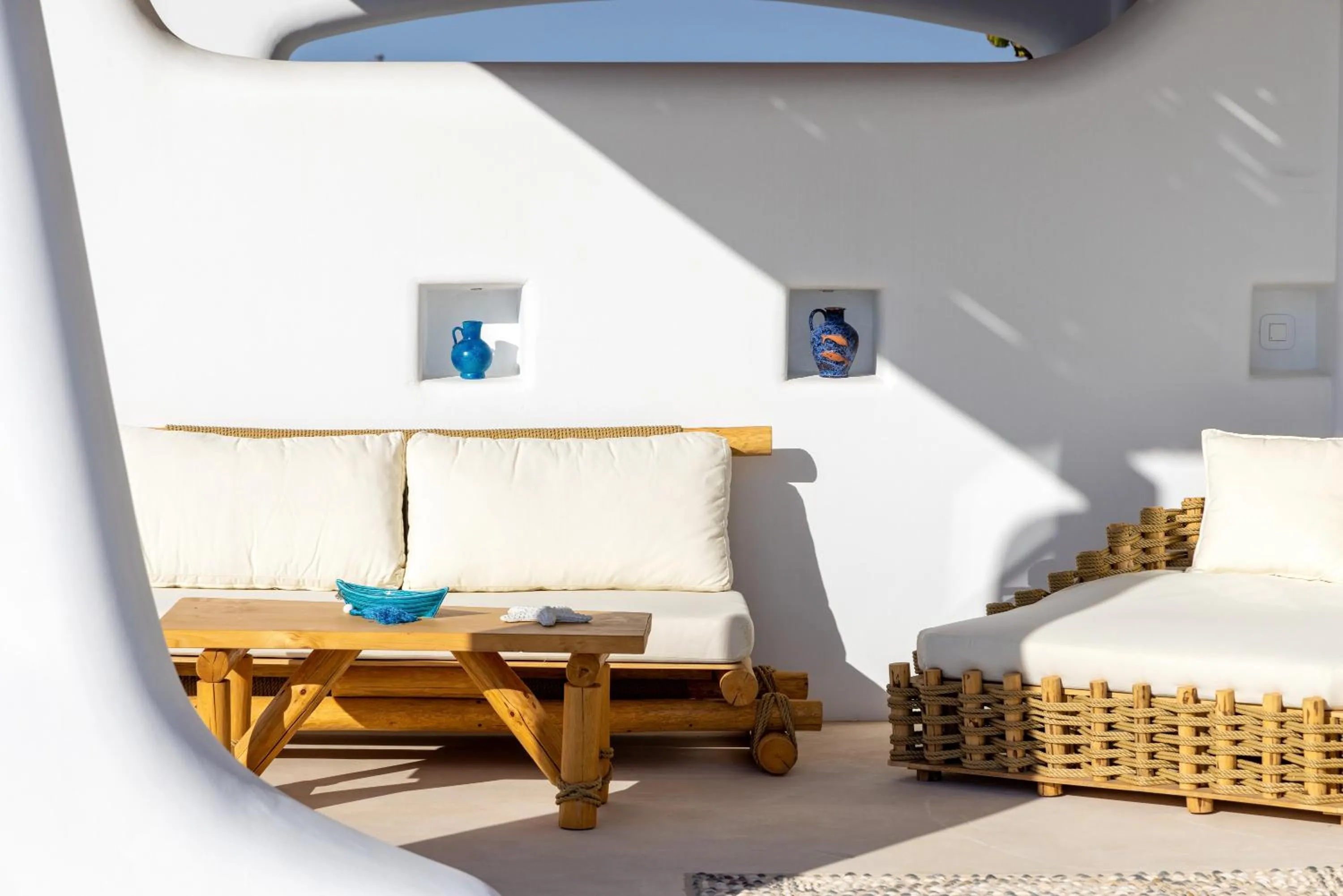 Living room in Blue Pearls-Adults Only Luxury Suites