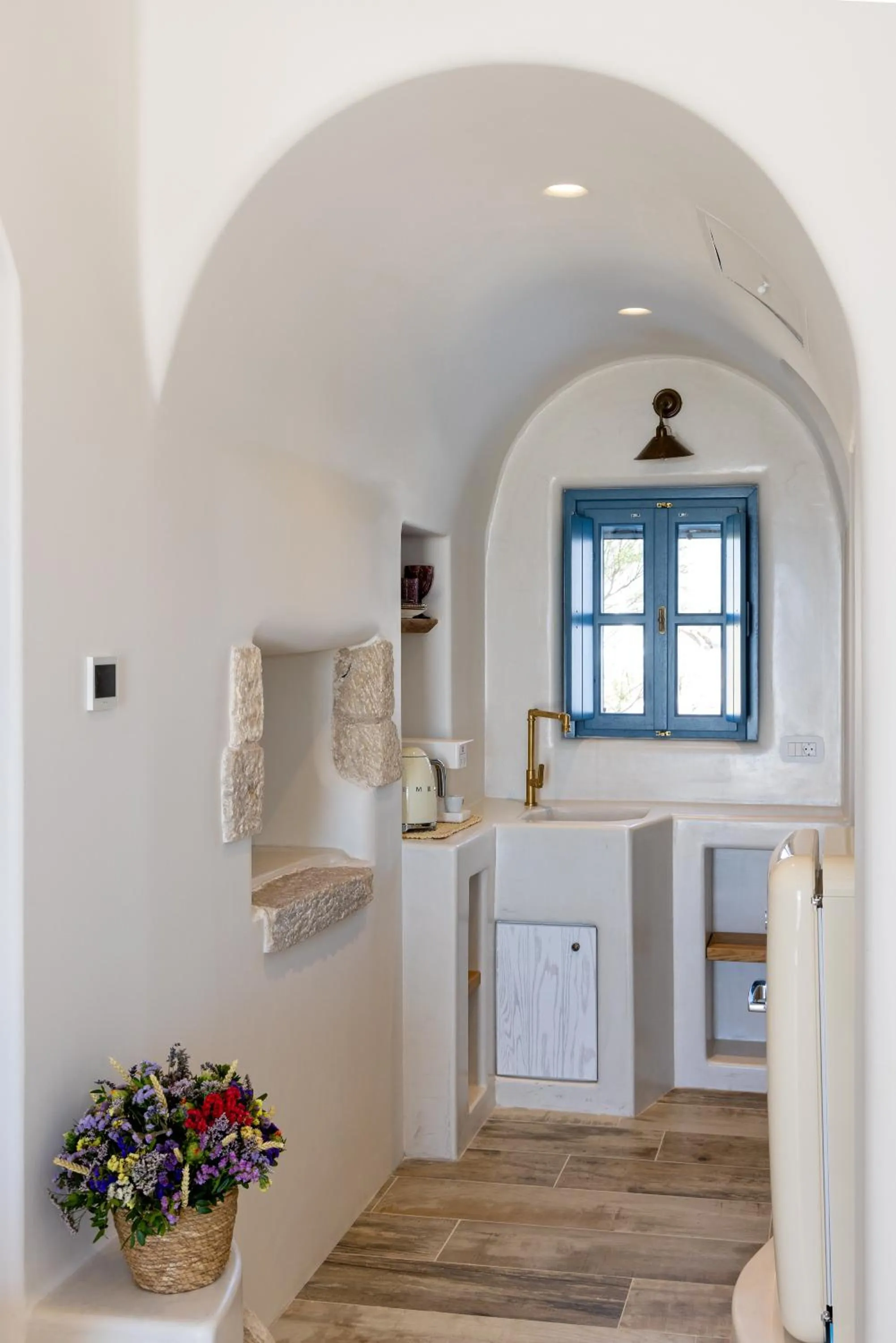 kitchen in Blue Pearls-Adults Only Luxury Suites