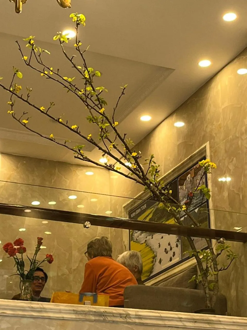 Seating area in Golden Sun Hotel