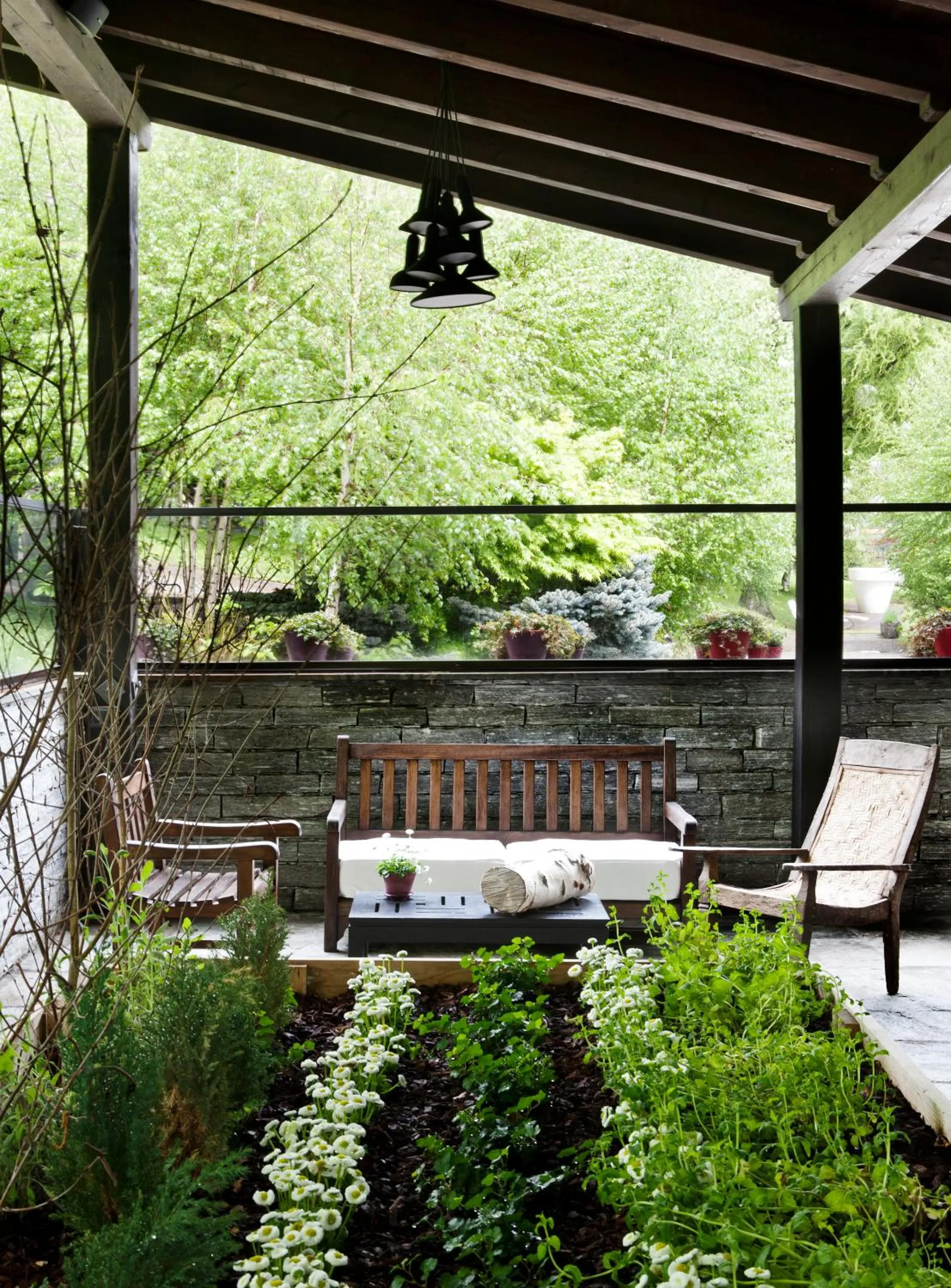 Patio in Hotel Village