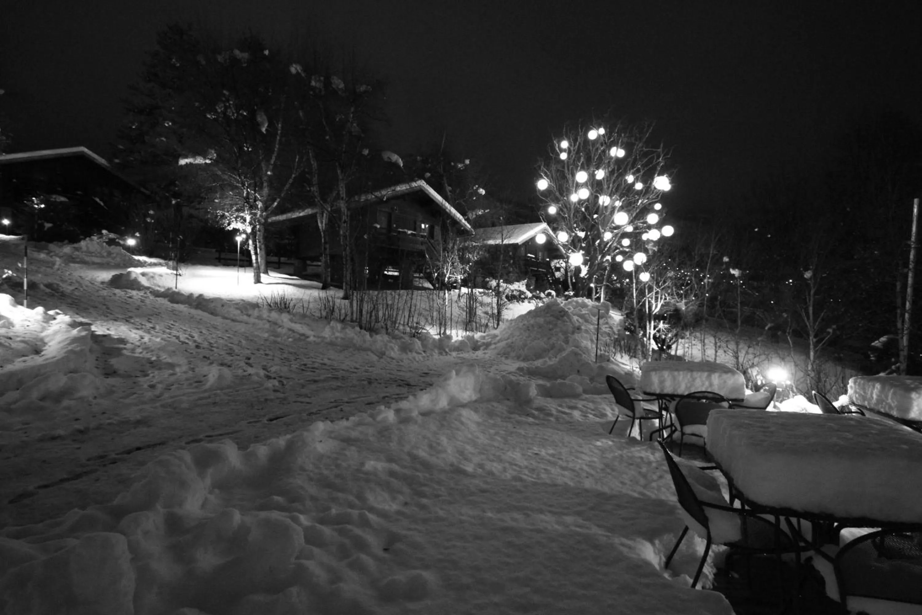 Patio in Hotel Village