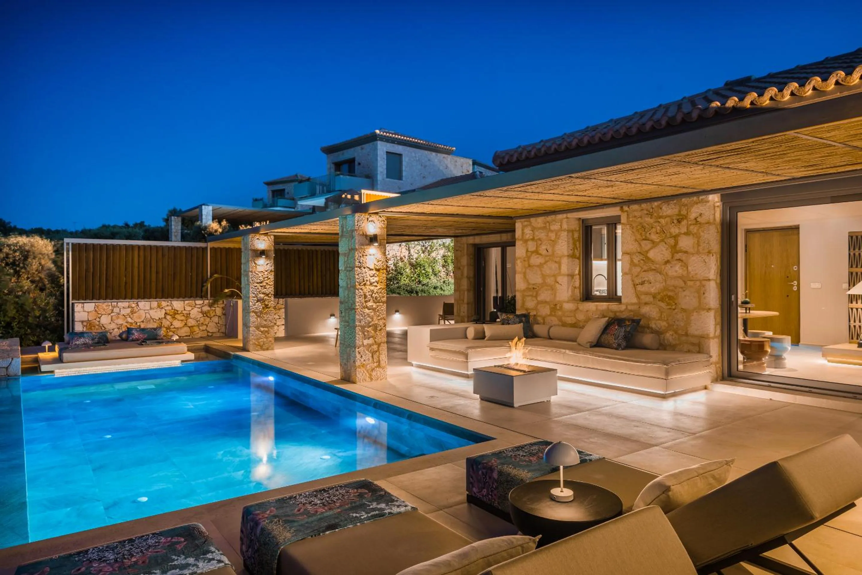 Night in Epiphany Villas Lefkada