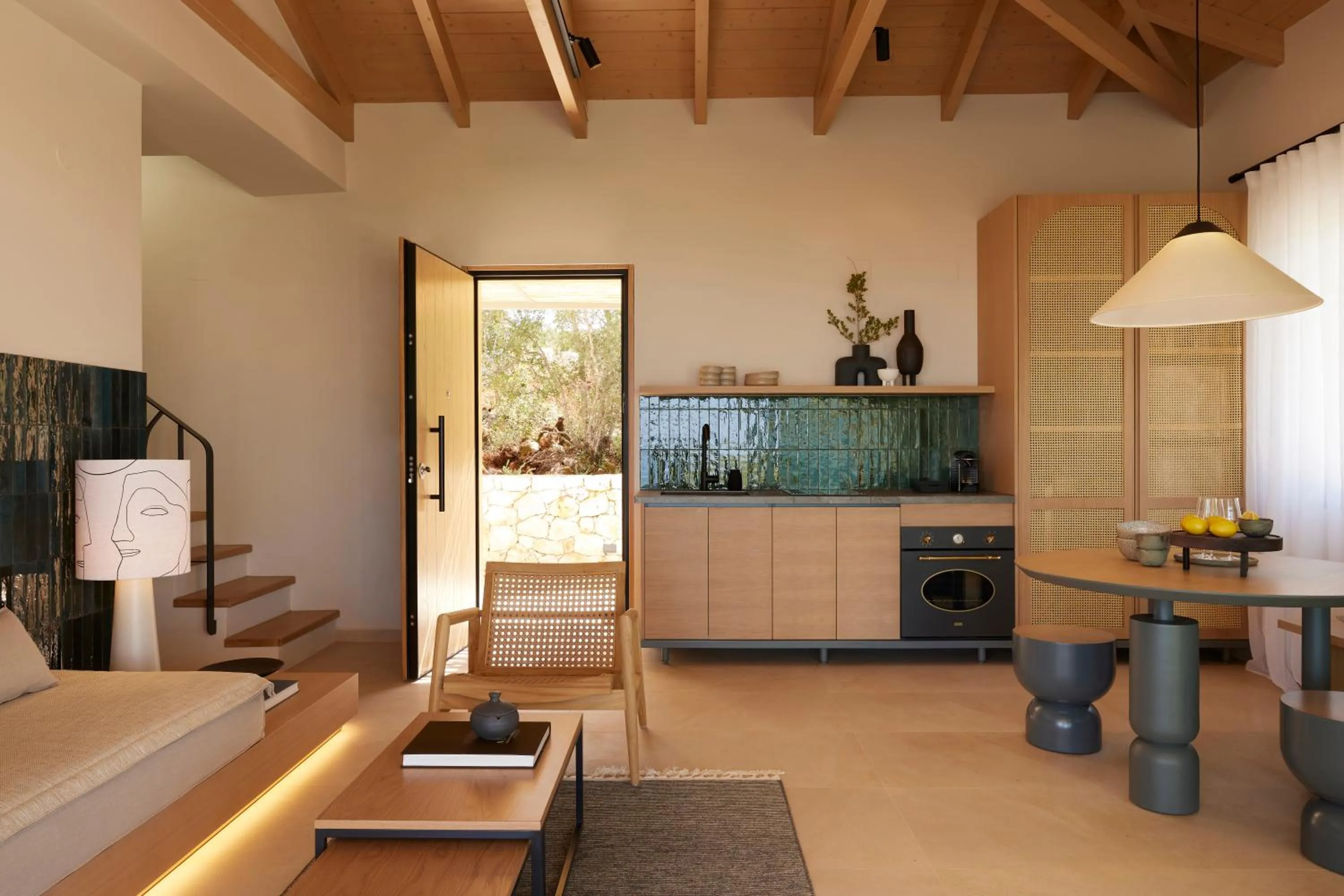 Kitchen or kitchenette in Epiphany Villas Lefkada