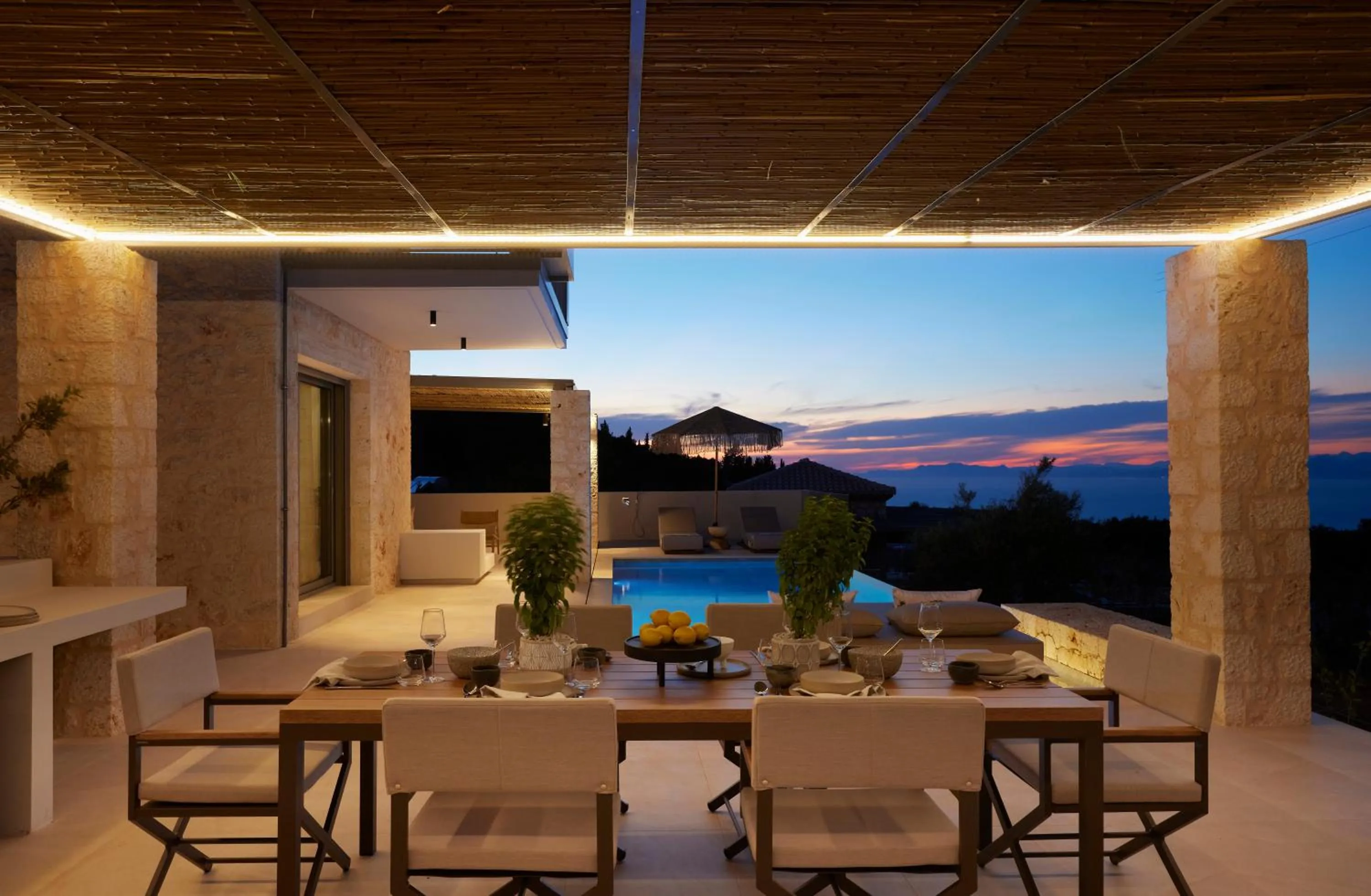 Patio in Epiphany Villas Lefkada