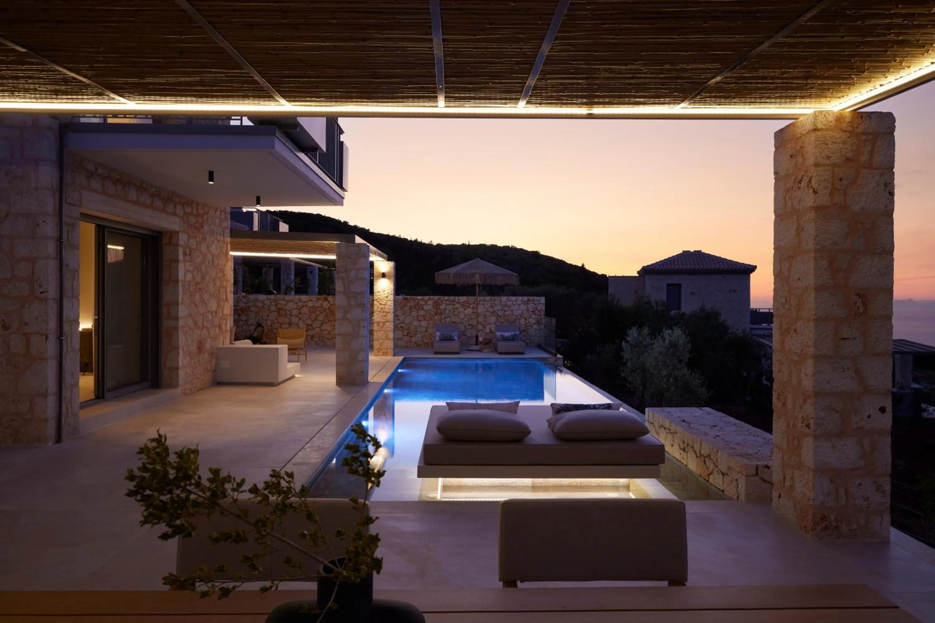 Night in Epiphany Villas Lefkada