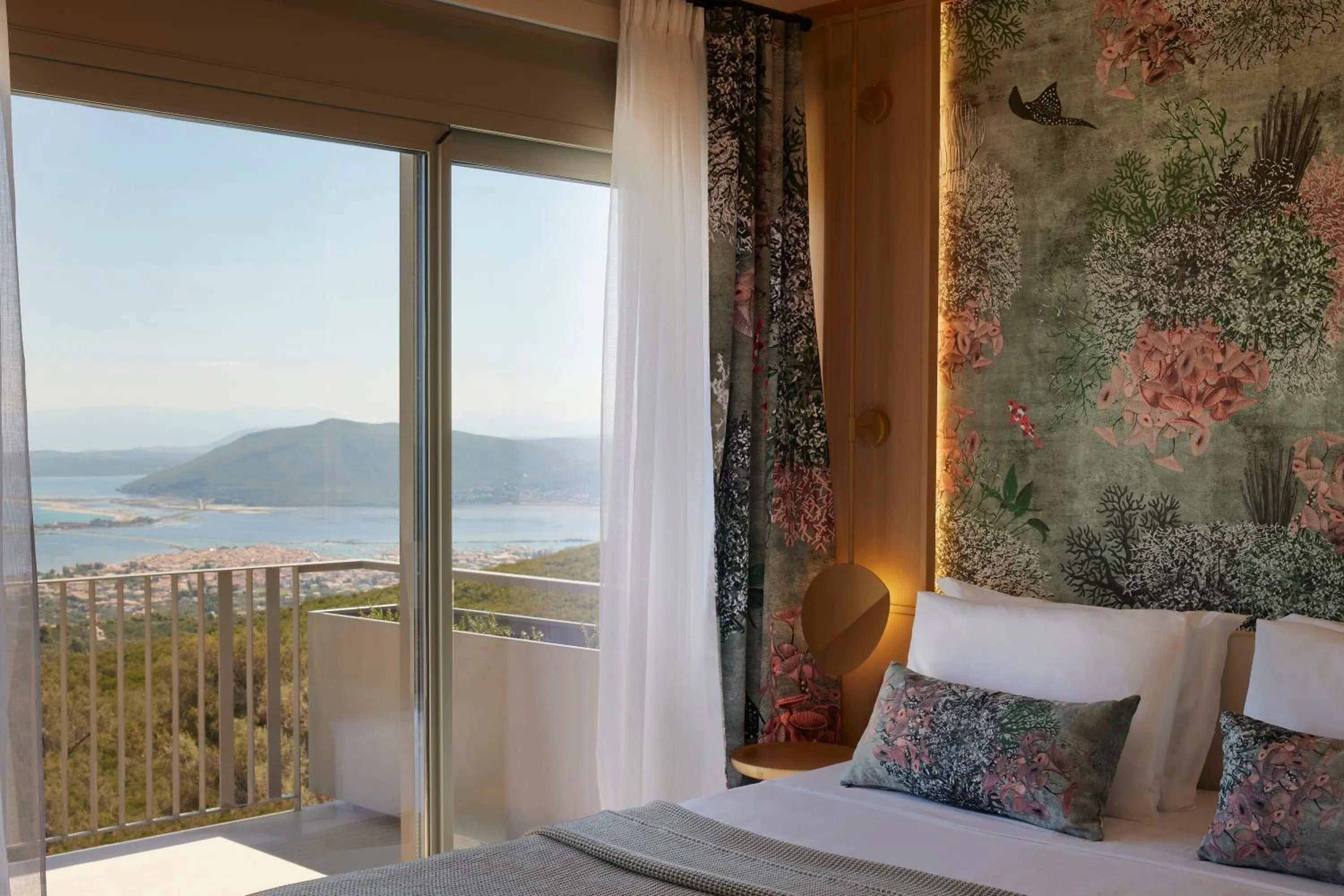 Bed in Epiphany Villas Lefkada