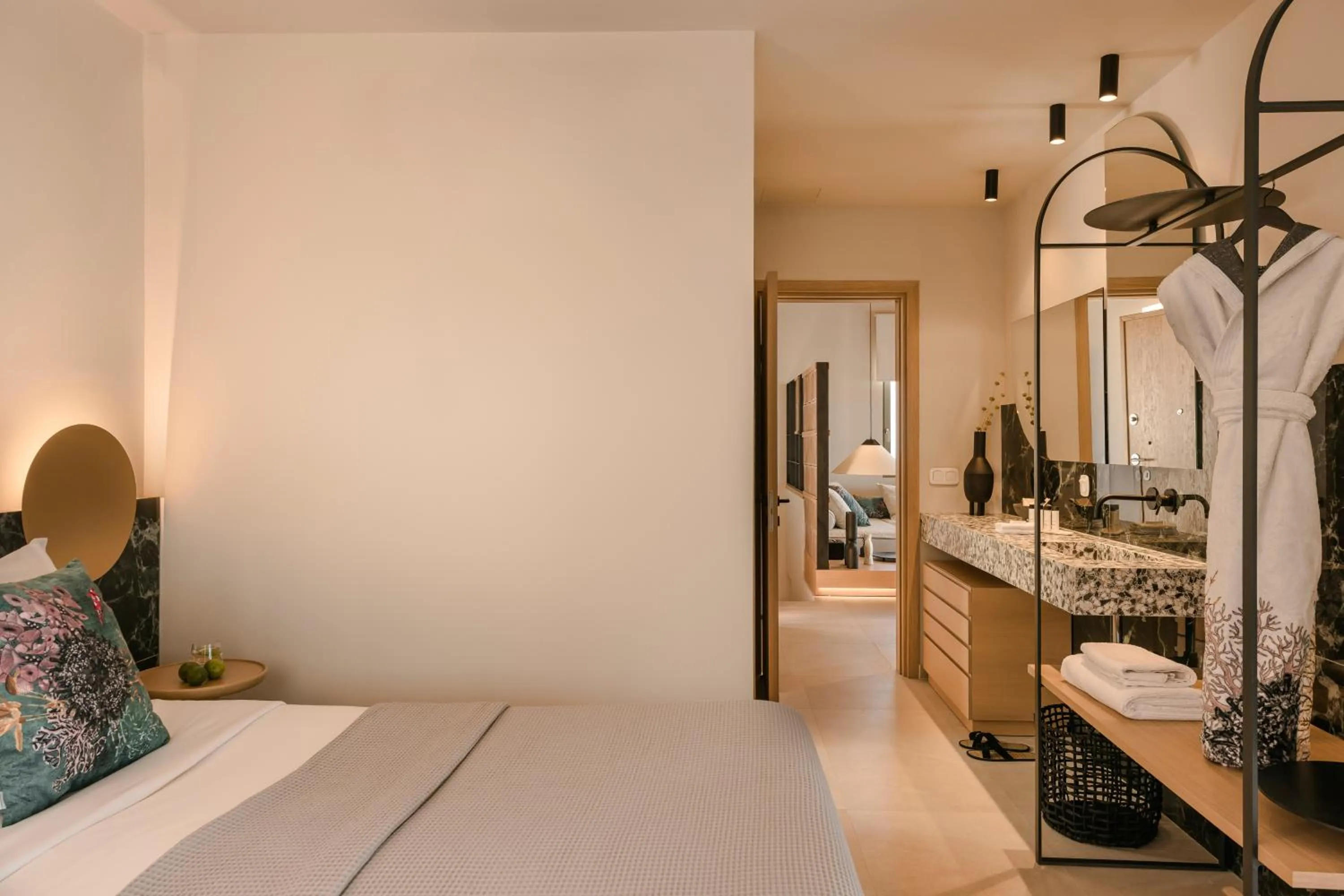 Bed in Epiphany Villas Lefkada