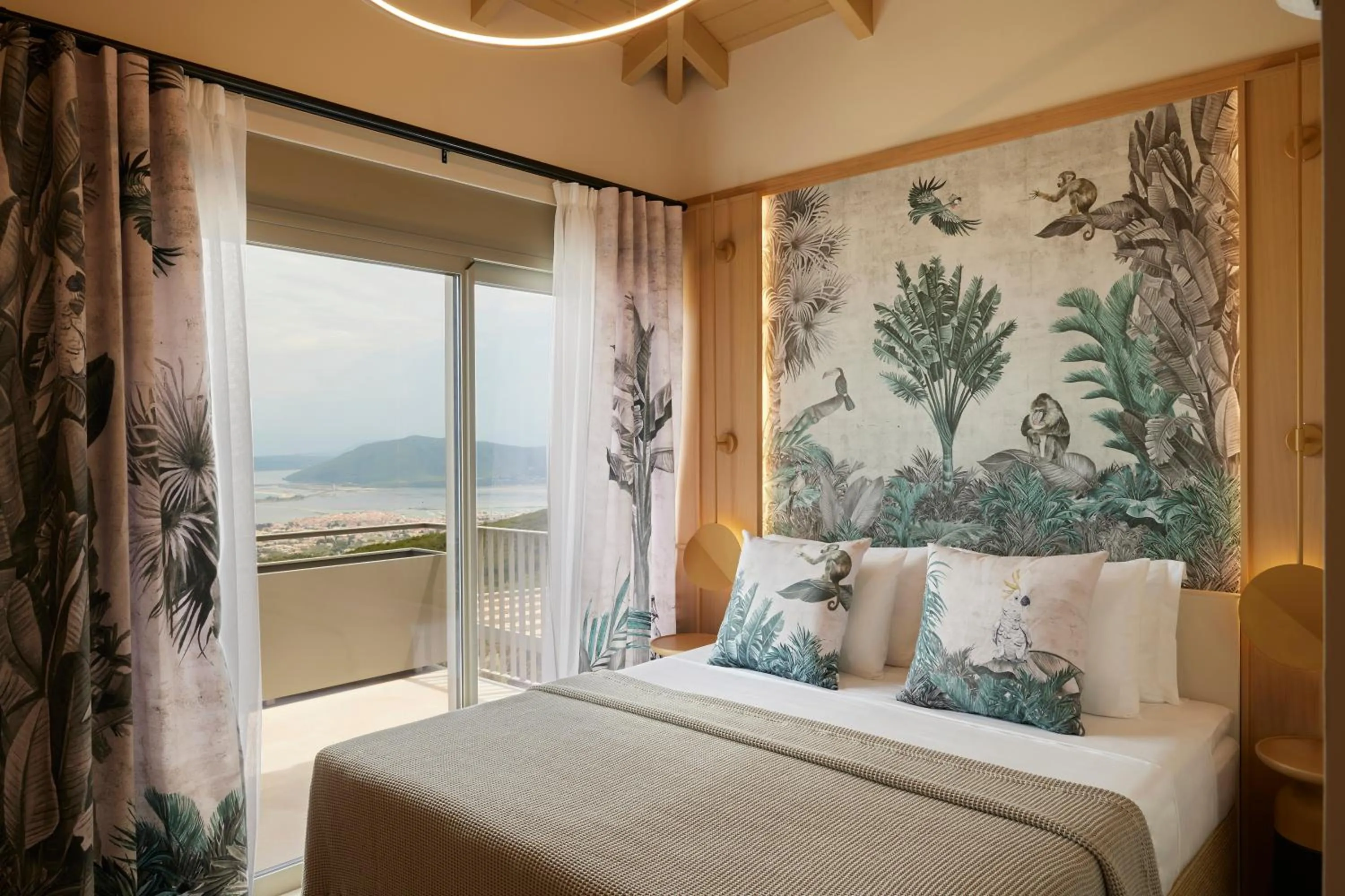 Bed in Epiphany Villas Lefkada