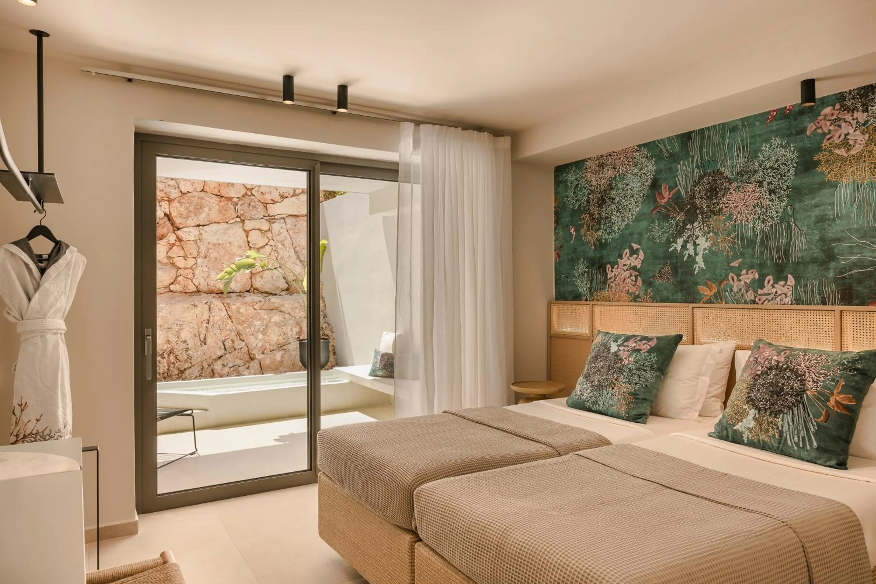 Bed in Epiphany Villas Lefkada