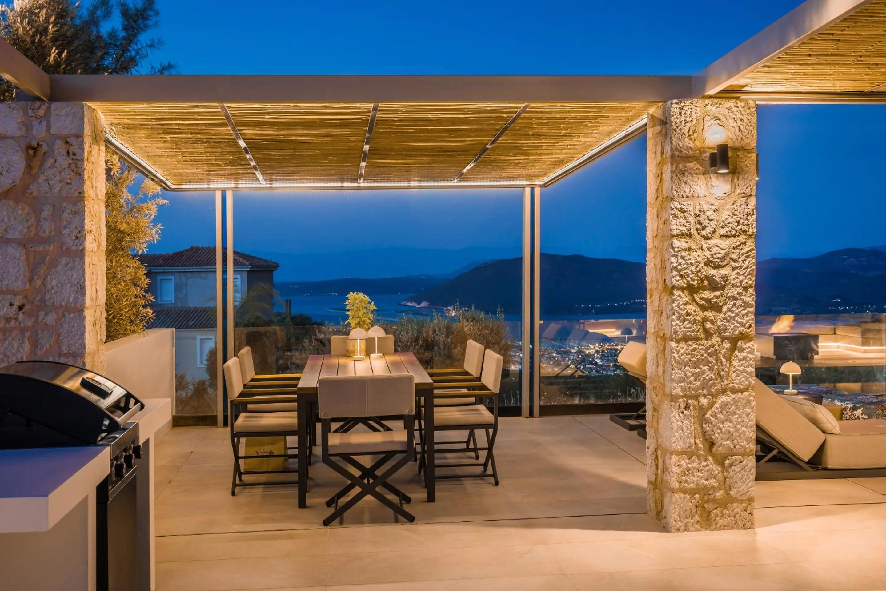 Night in Epiphany Villas Lefkada