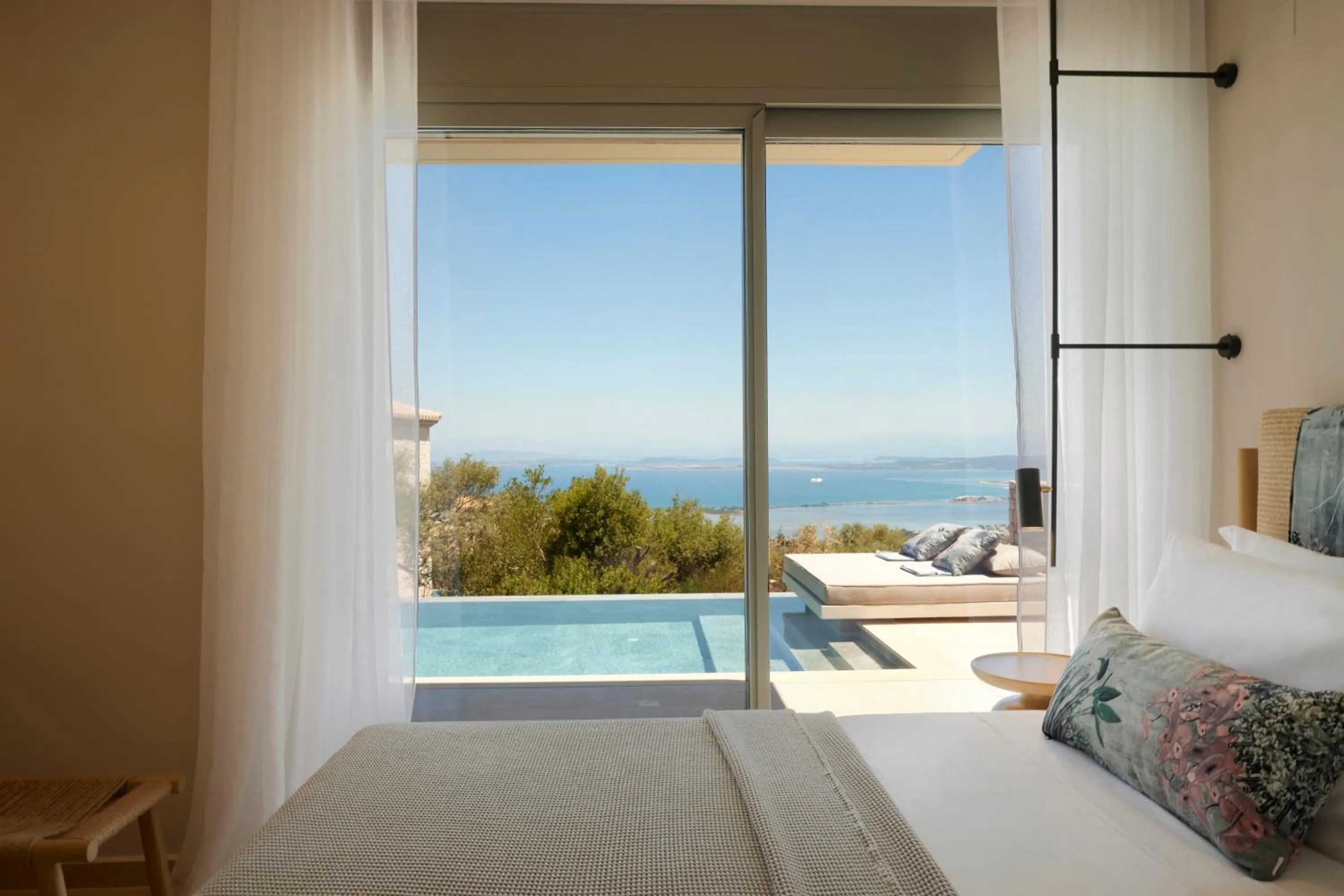 Bed in Epiphany Villas Lefkada