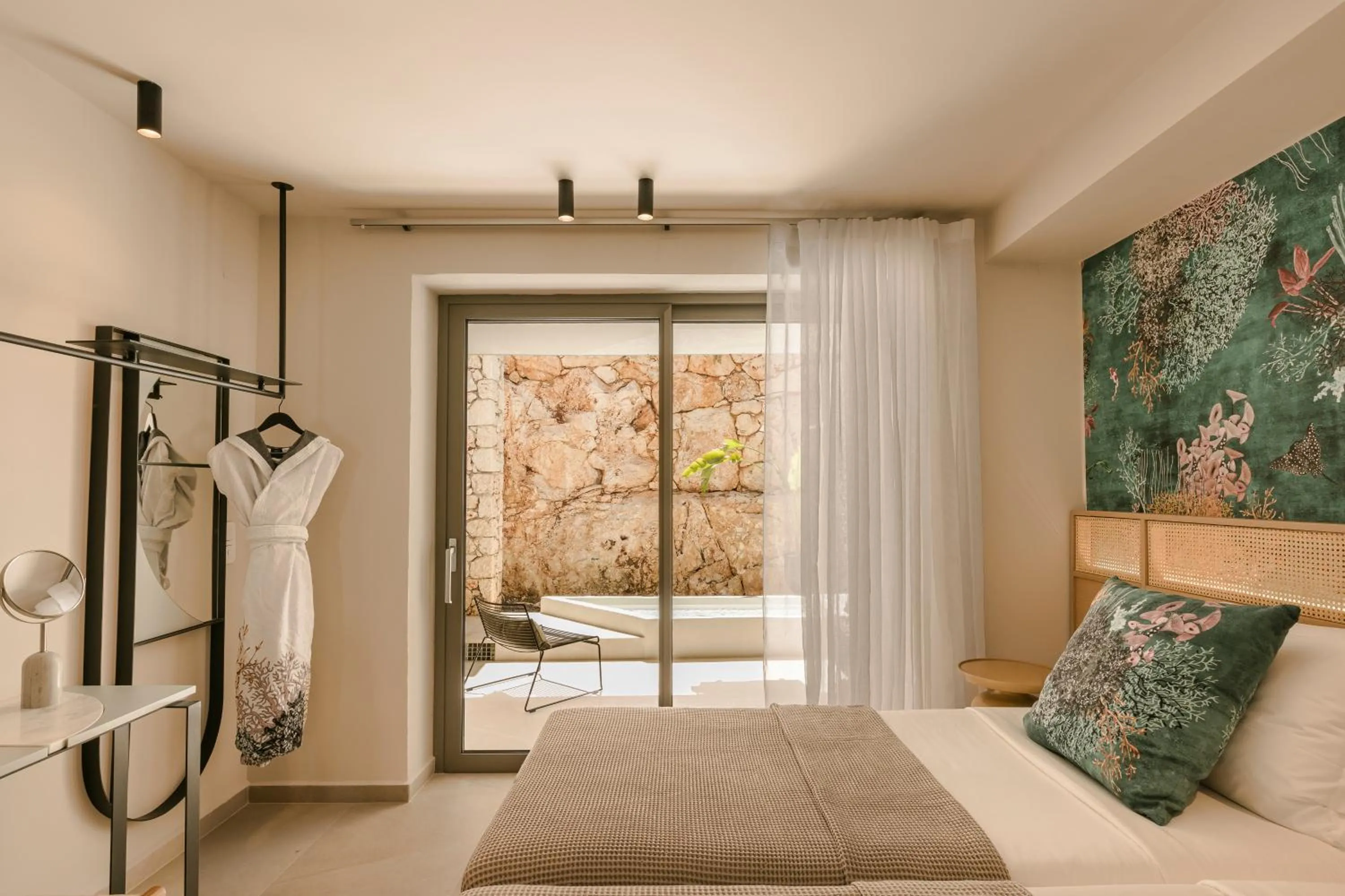 Bed in Epiphany Villas Lefkada