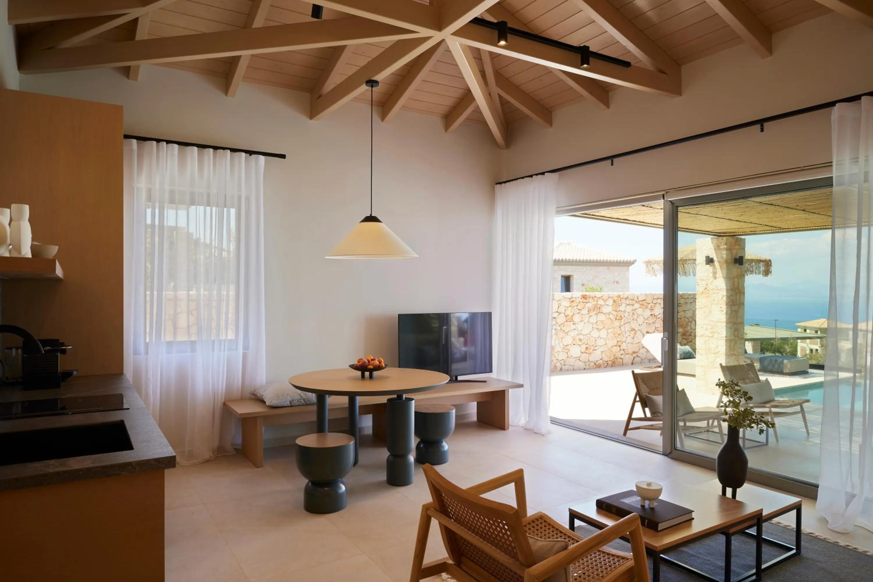 TV and multimedia in Epiphany Villas Lefkada