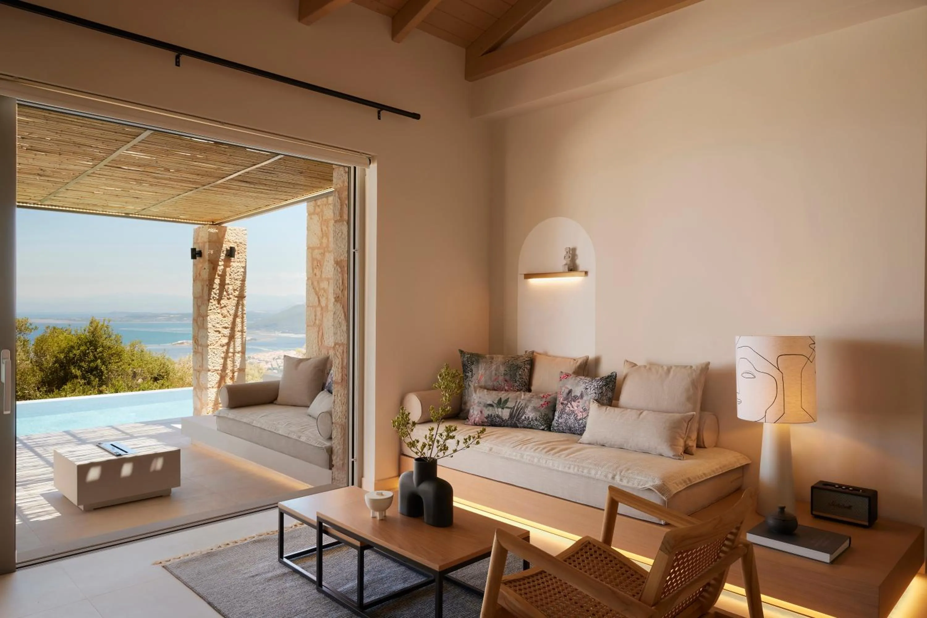 Natural landscape, Bed in Epiphany Villas Lefkada