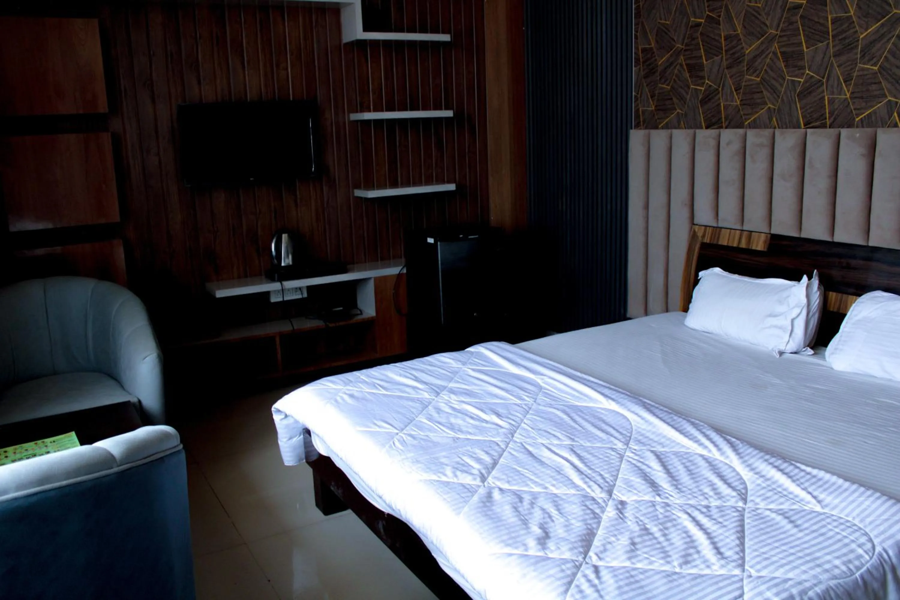 Bed in Sangam Hotel