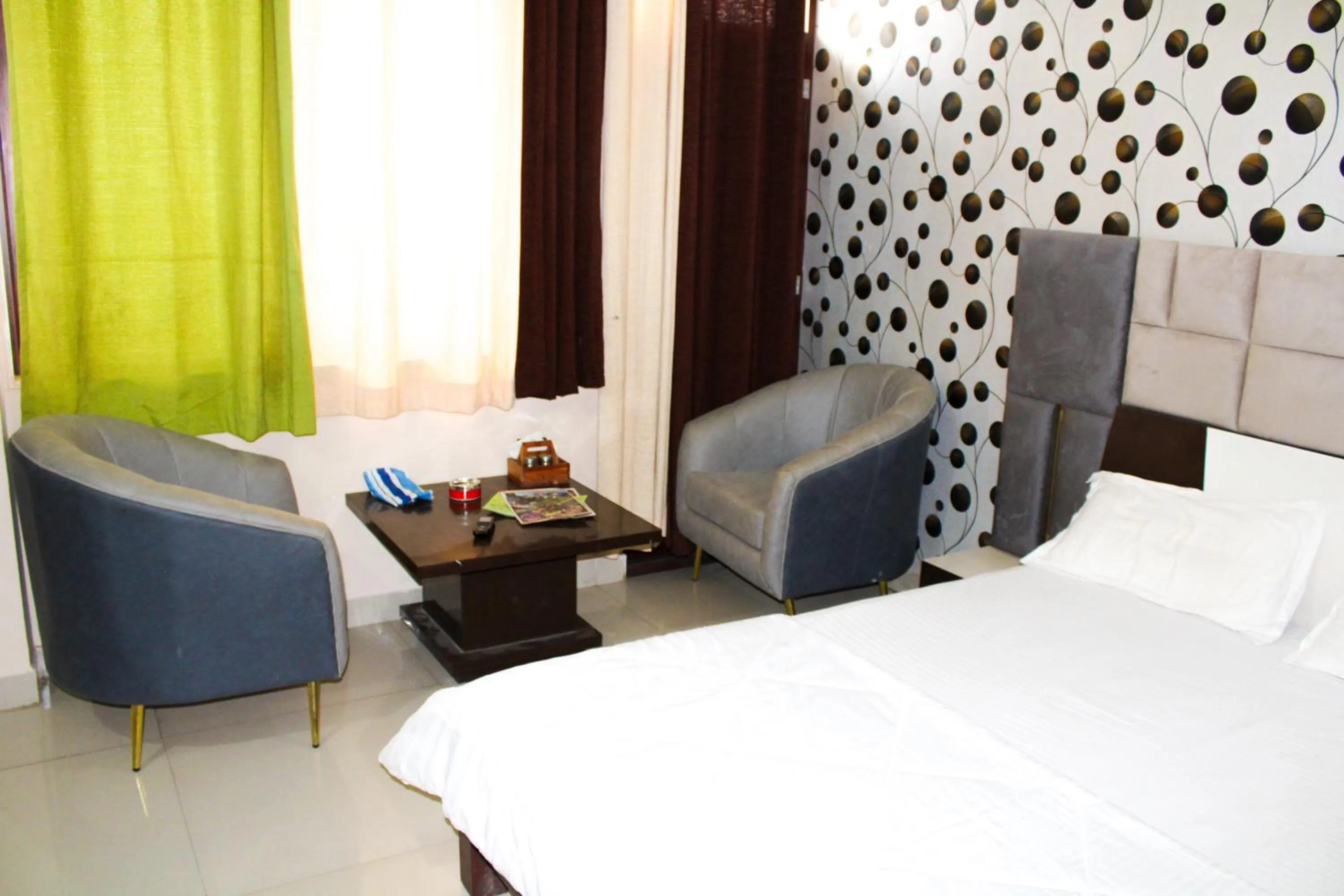 Bed in Sangam Hotel
