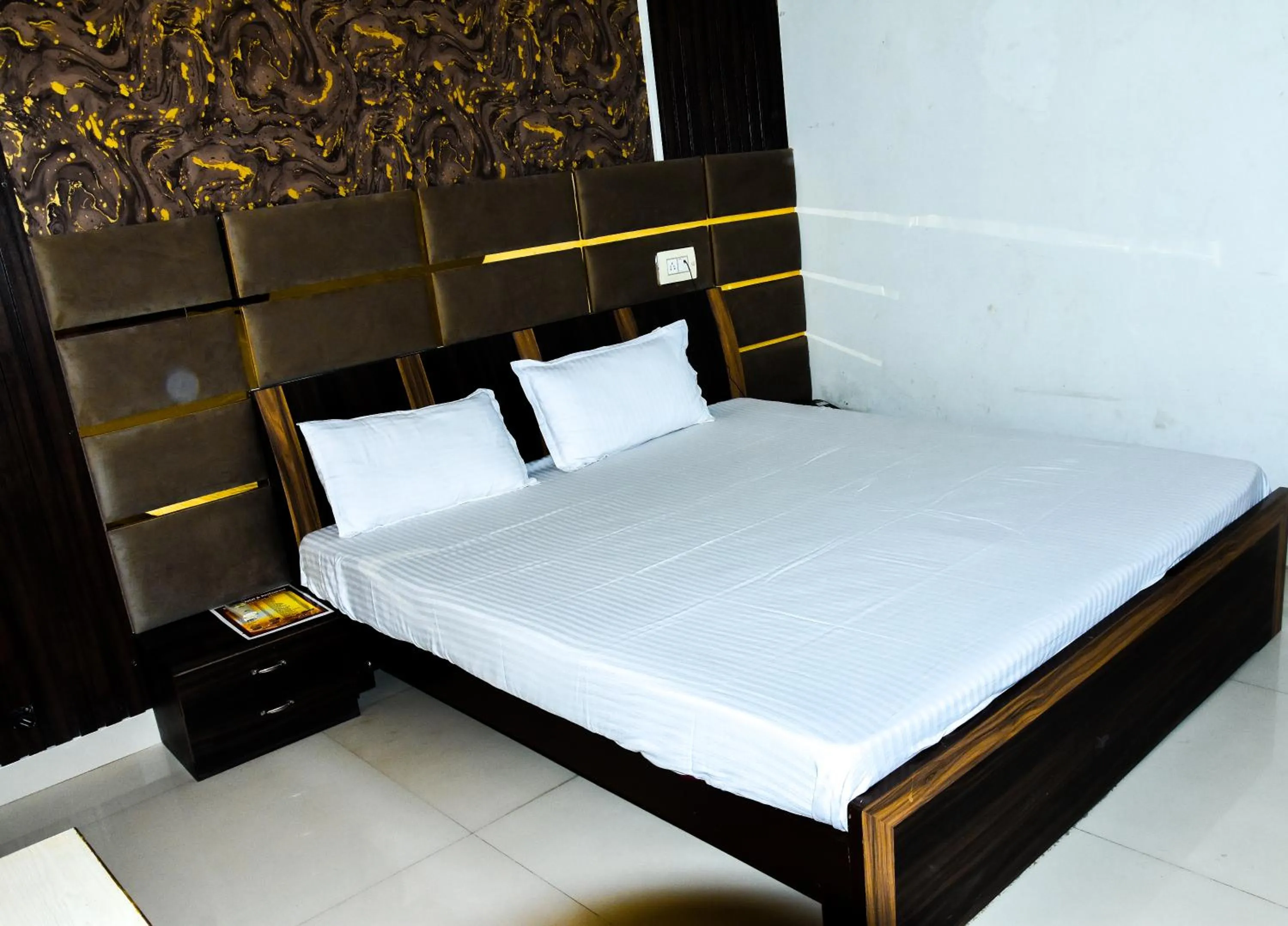 Bed in Sangam Hotel
