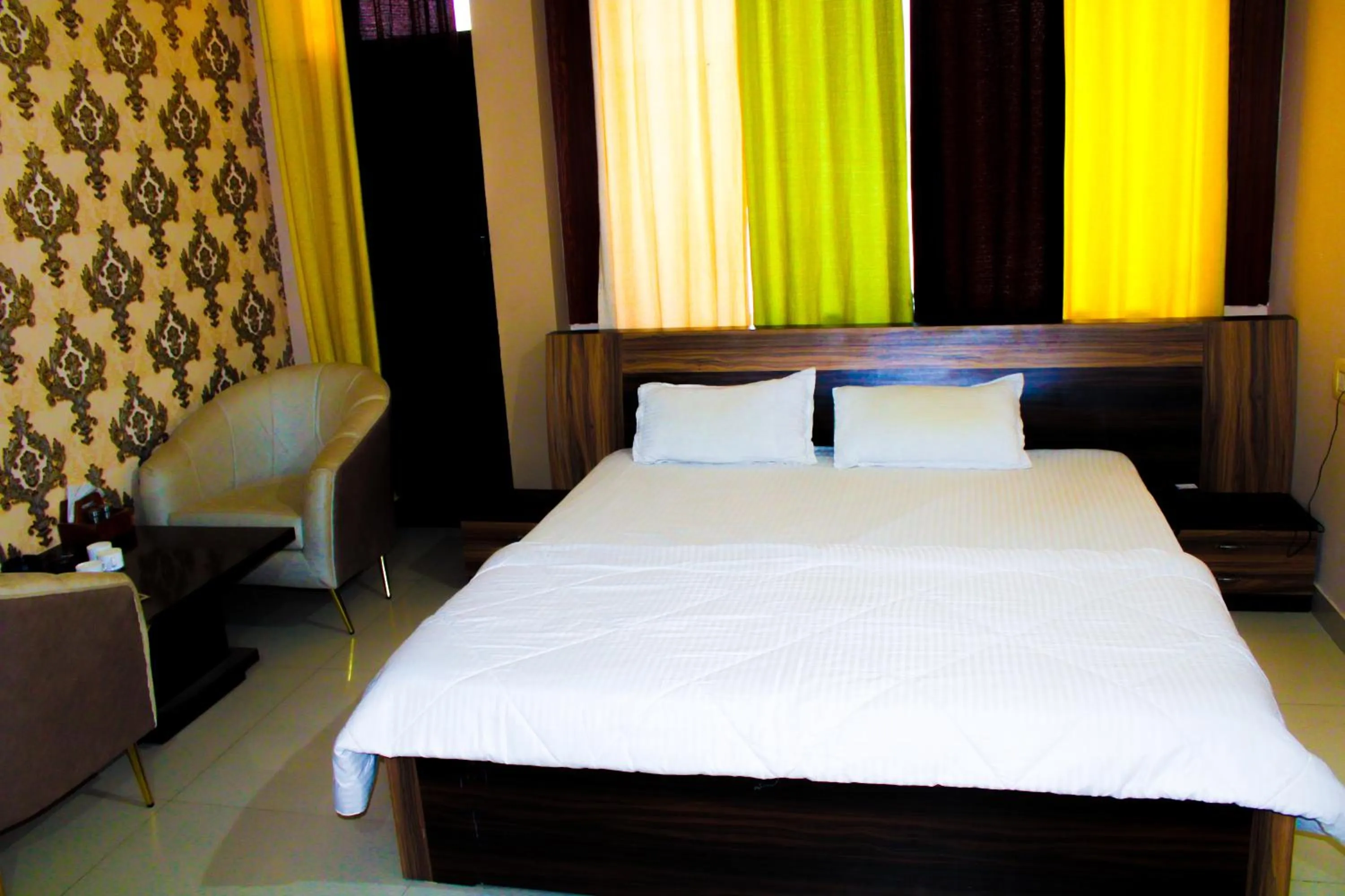 Bed in Sangam Hotel