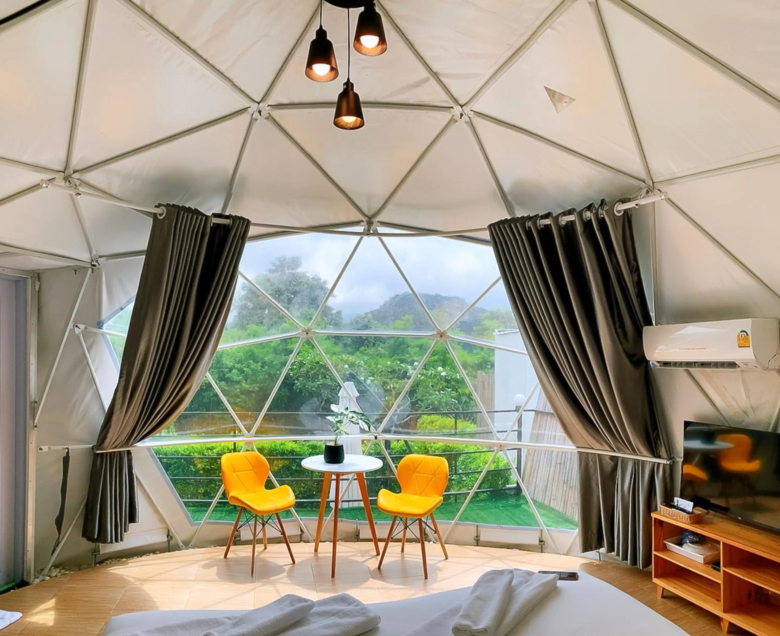 View (from property/room), Bed in Glamping hill khaoyai