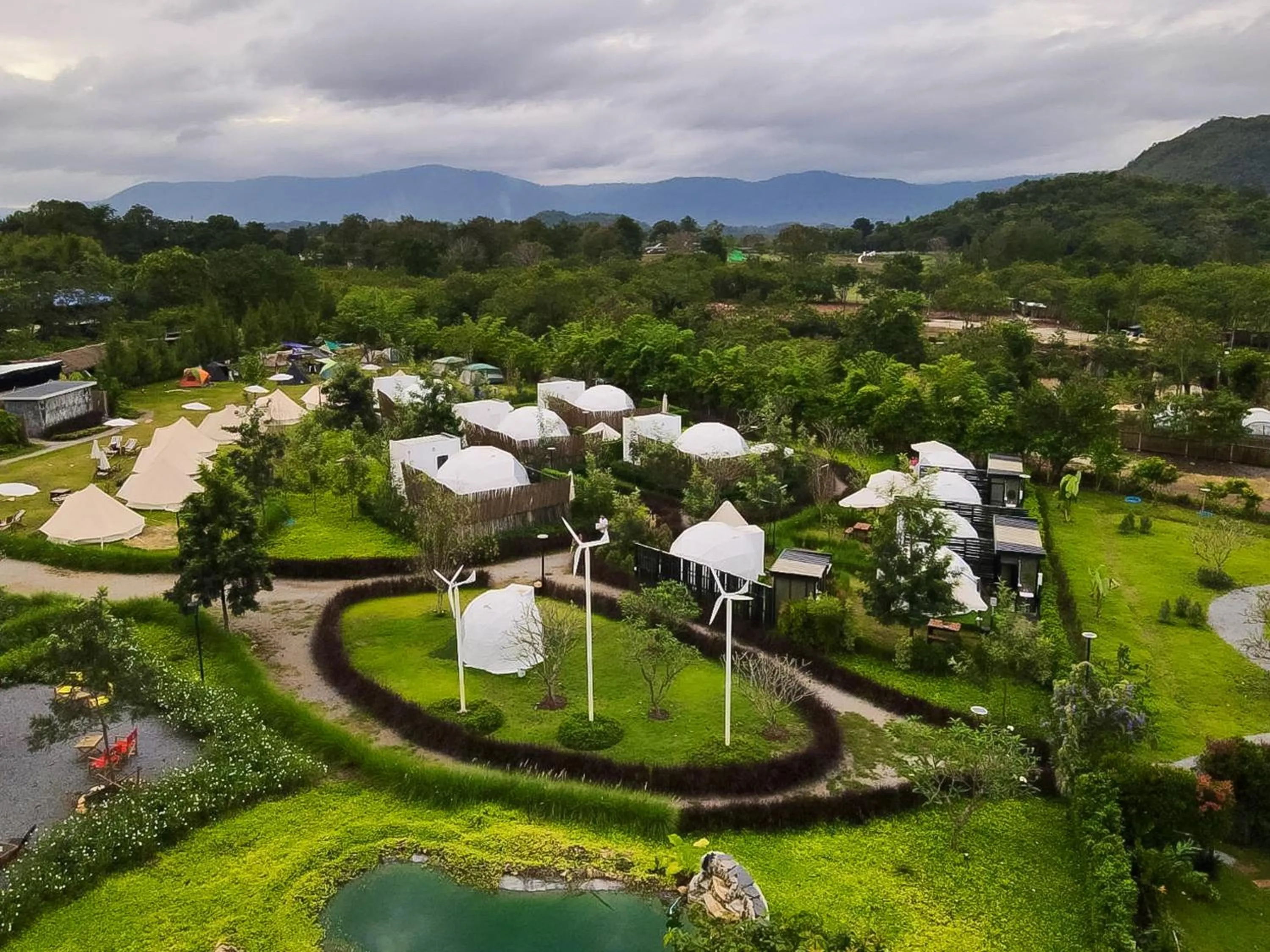 Garden view in Glamping hill khaoyai