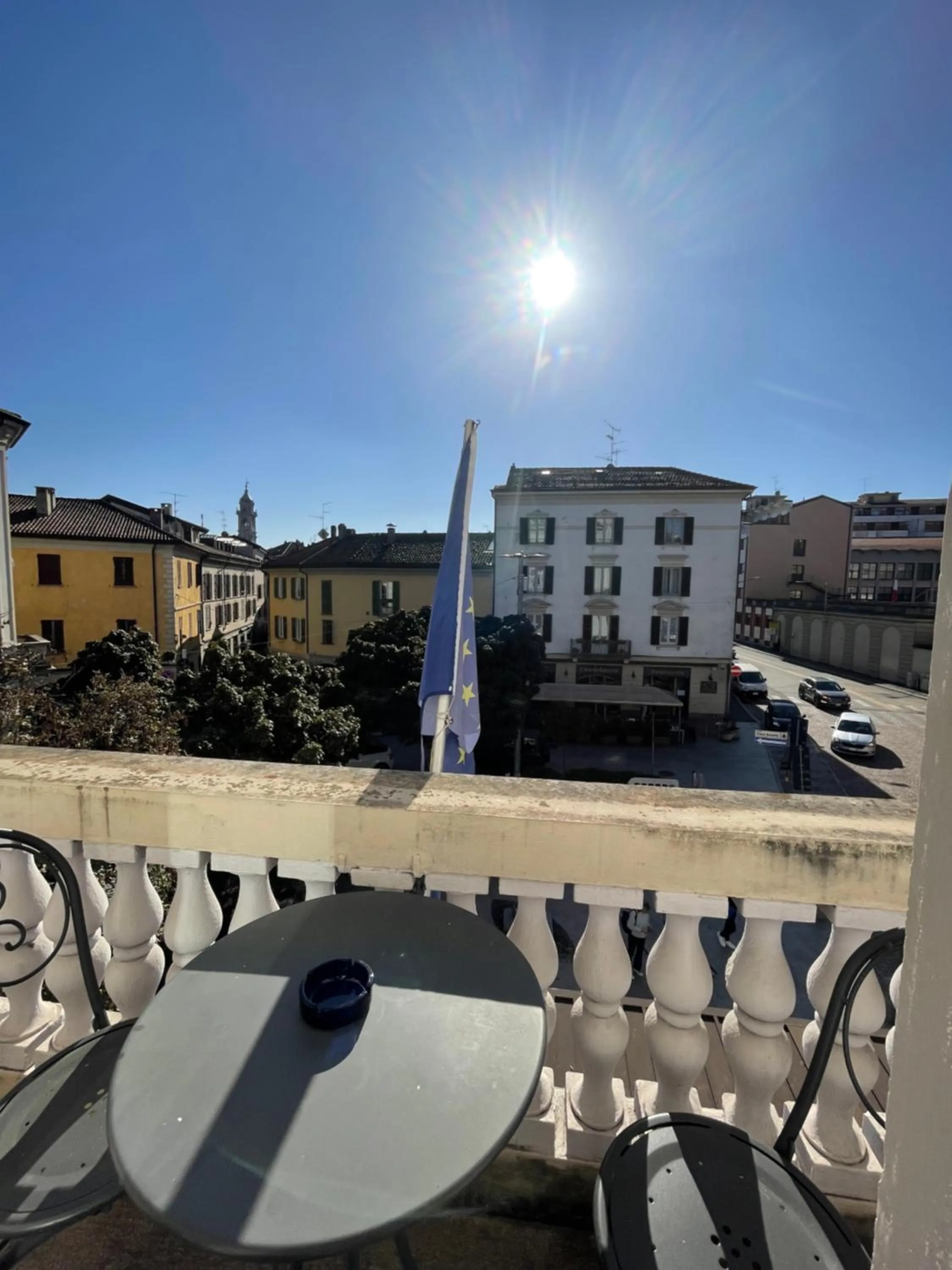 Balcony/Terrace in Hotel Europa Varese